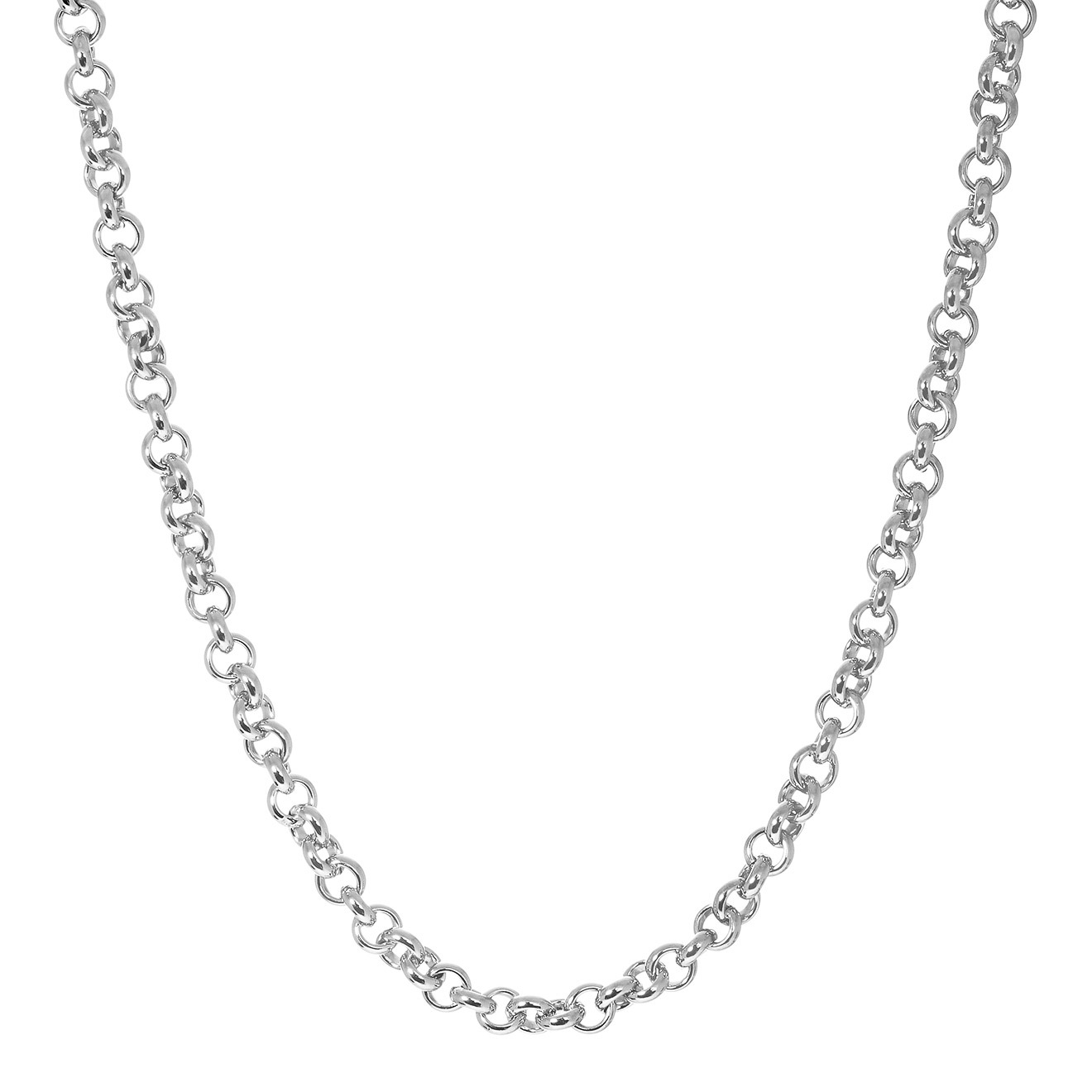 Prosto Jewelry Колье-цепь из серебра с круглыми звеньями prosto jewlry колье из серебра из острых звеньев