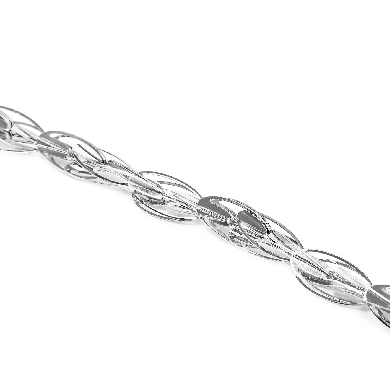 Браслет из серебра из острых звеньев