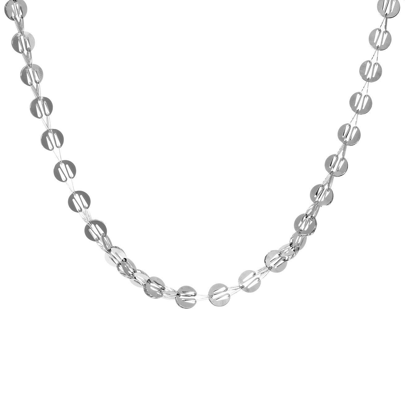 Prosto Jewelry Колье из серебра из фигурных звеньев prosto jewlry объёмный браслет из серебра из круглых звеньев