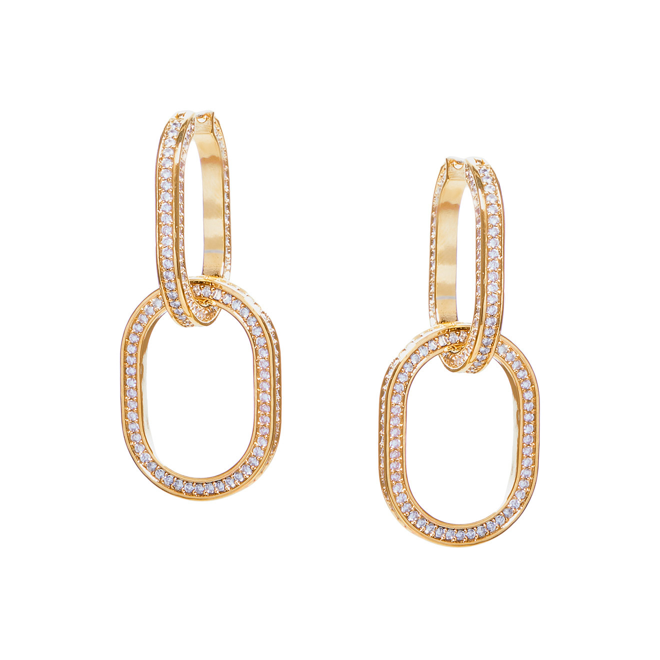 transformer earrings with crystals