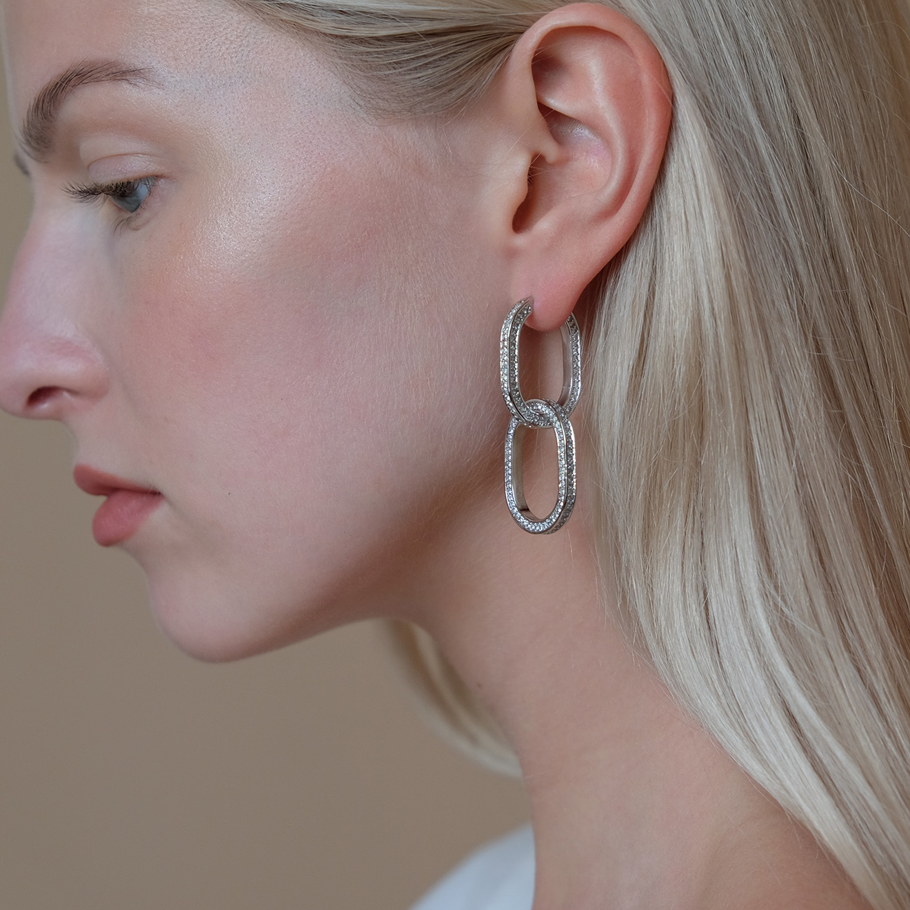 transformer earrings with crystals