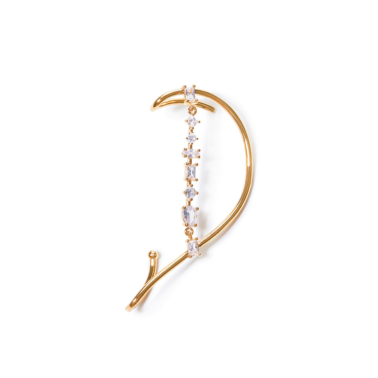 curved cuff with crystals