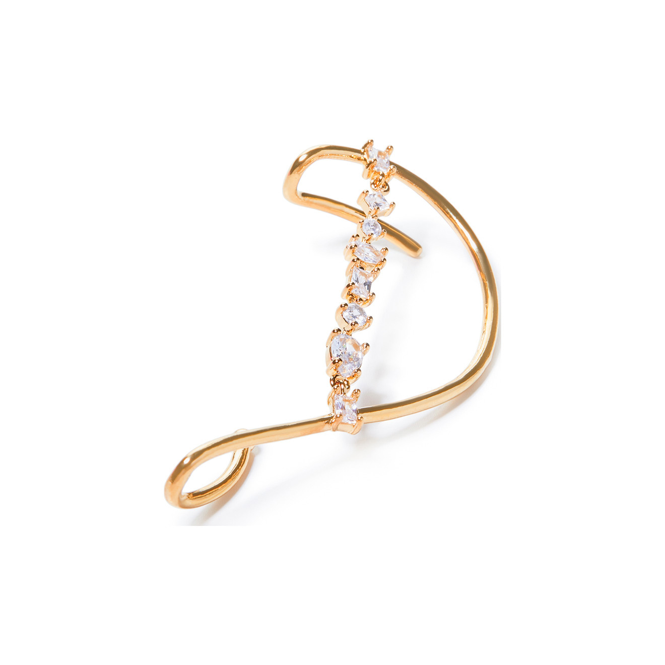 curved cuff with crystals