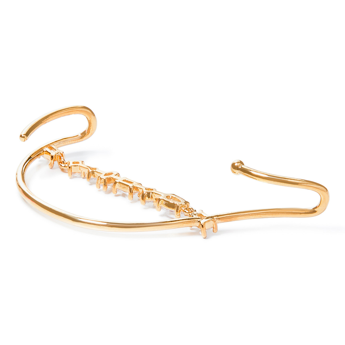 curved cuff with crystals