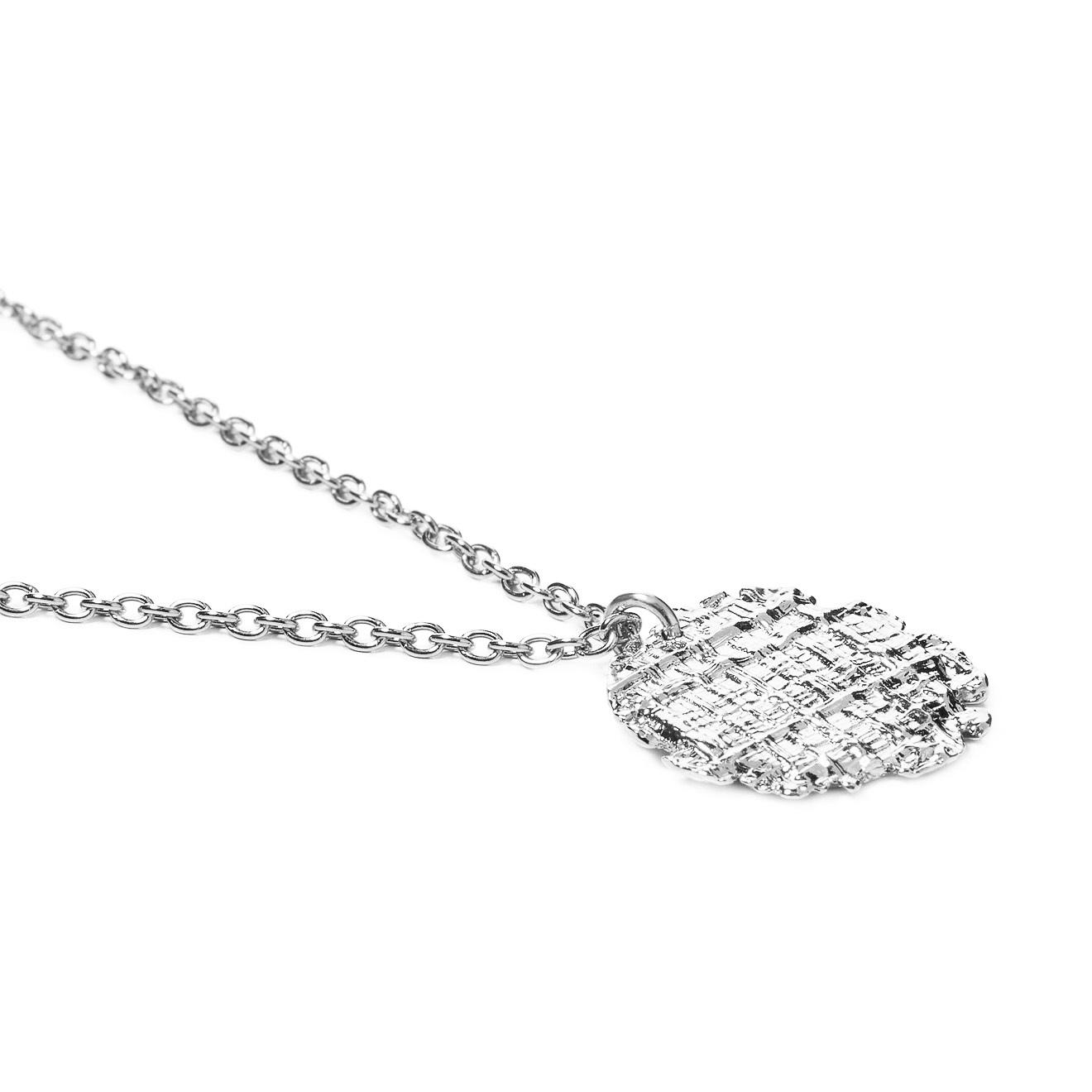 Серебристое колье TWEED