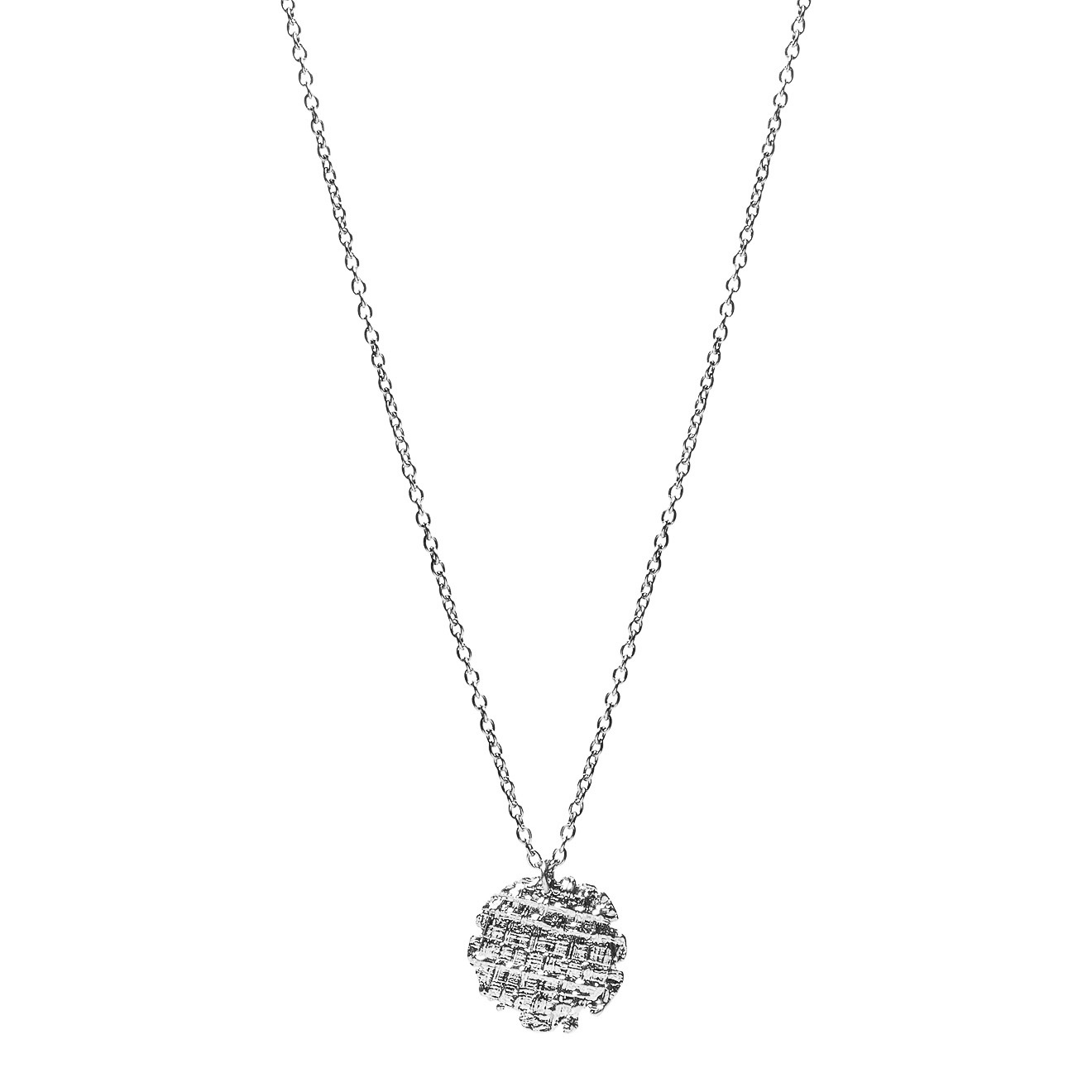 Серебристое колье TWEED