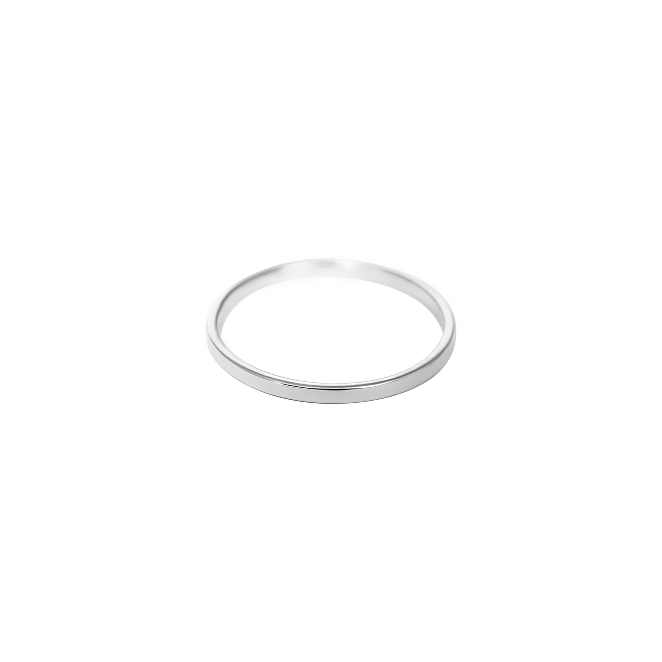 Серебряное миникольцо Flat wire