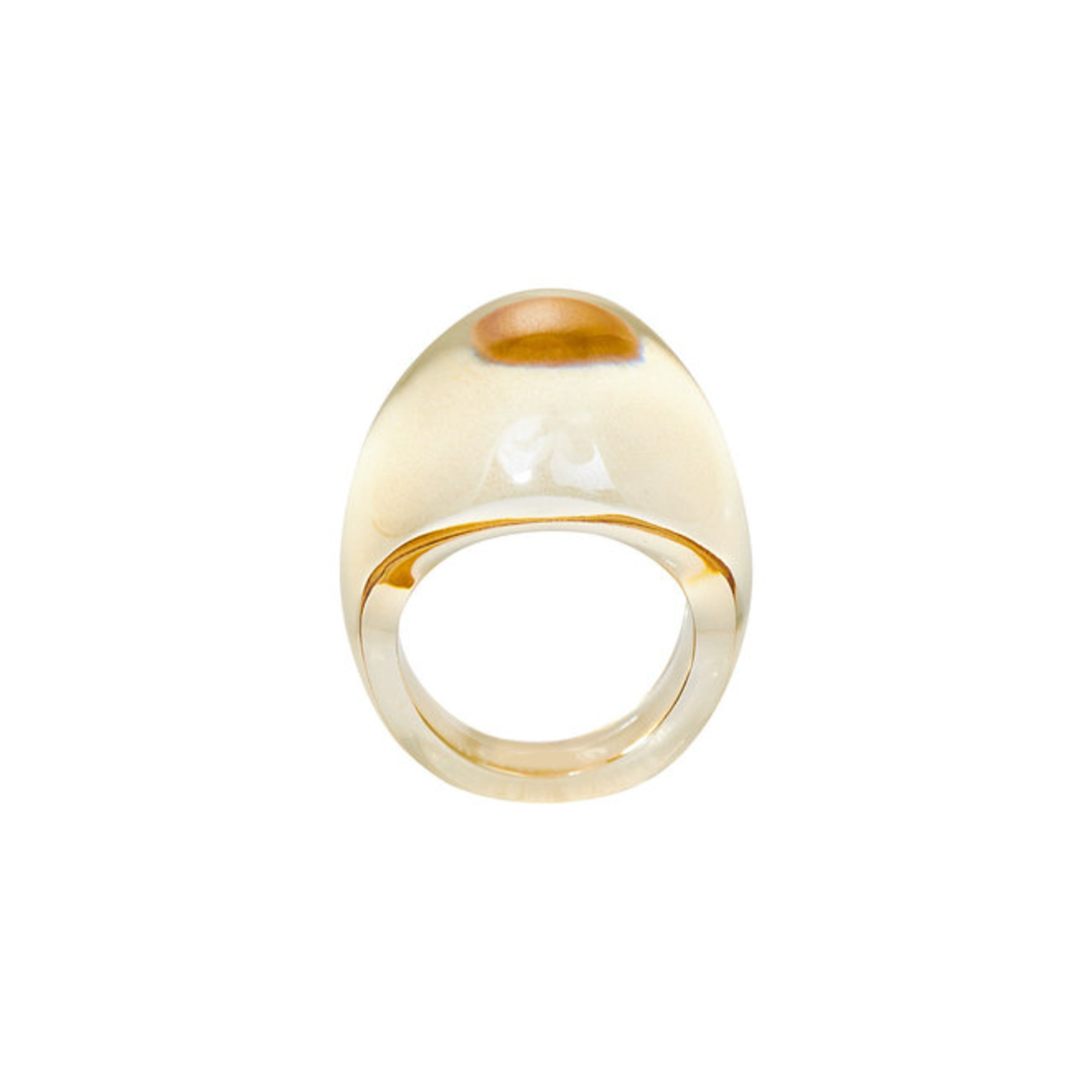 Кольцо Gold crystal cabochon