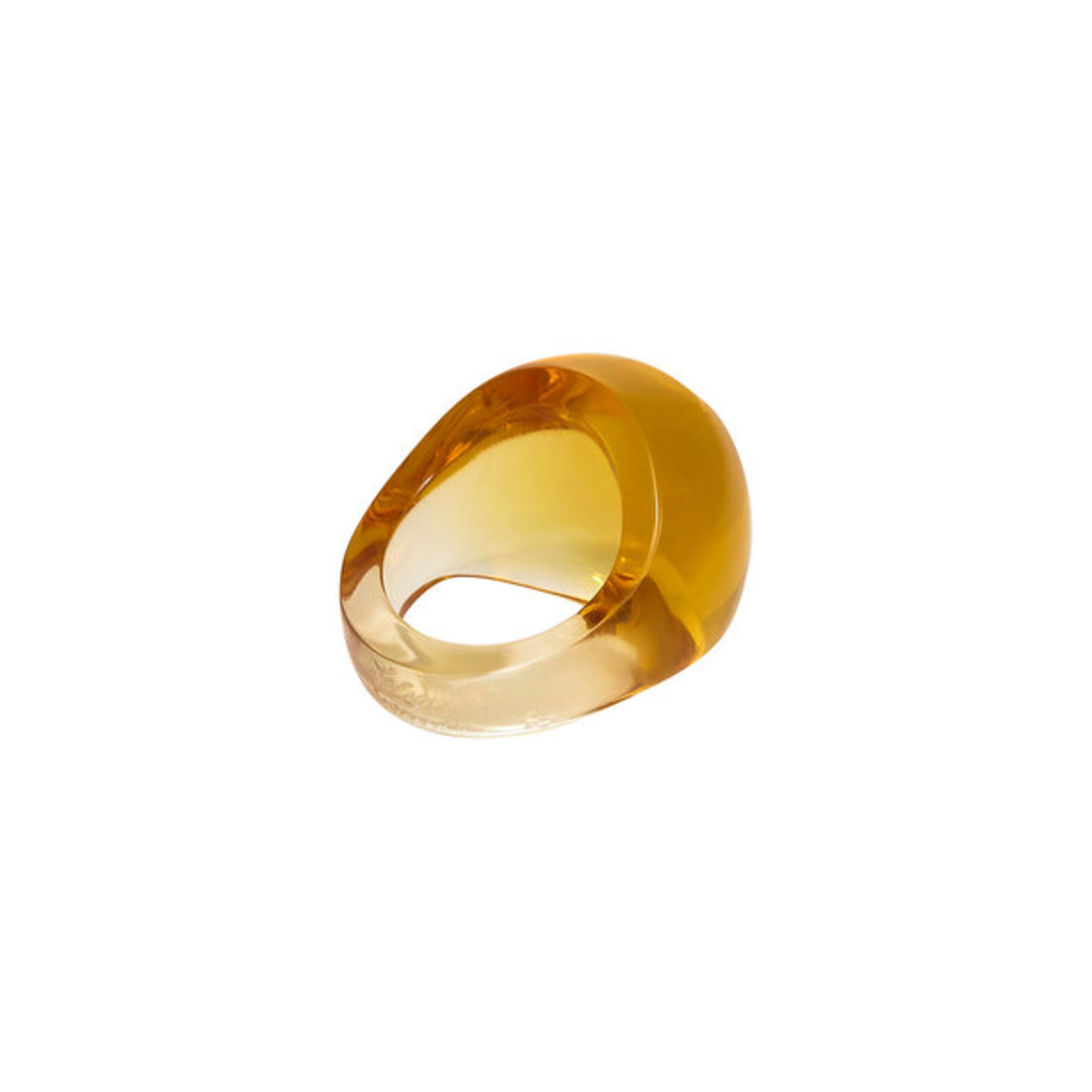 Кольцо Amber crystal cabochon