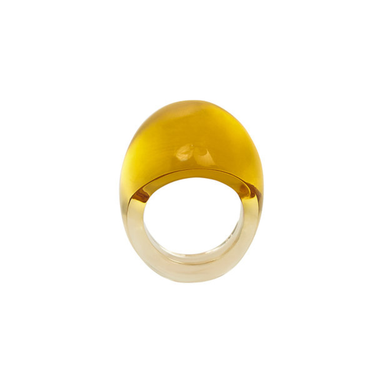Кольцо Amber crystal cabochon