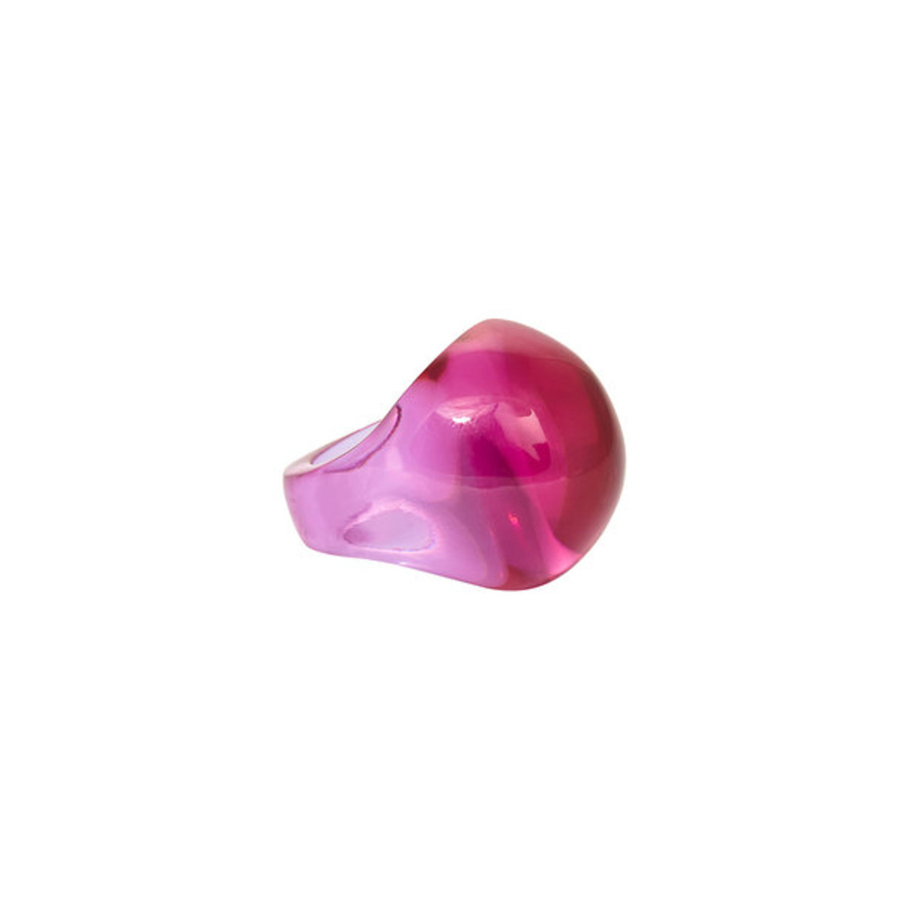 Кольцо Fuchsia crystal cabochon