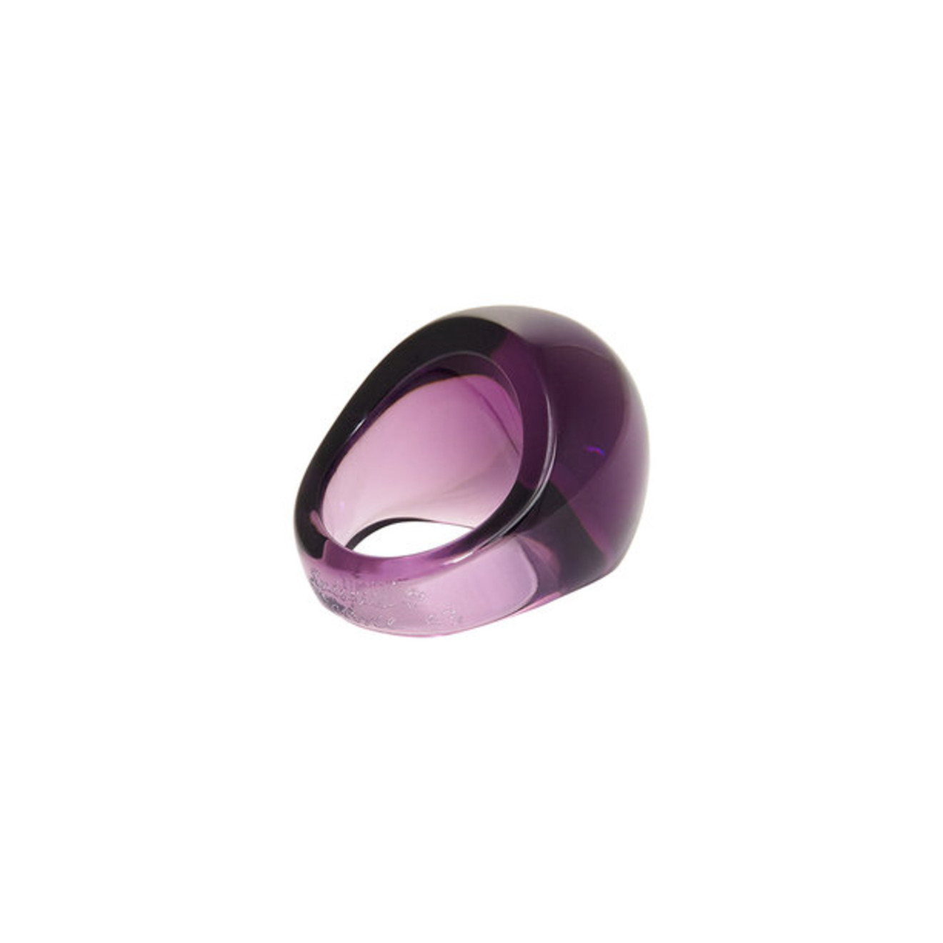 Кольцо Purple crystal cabochon
