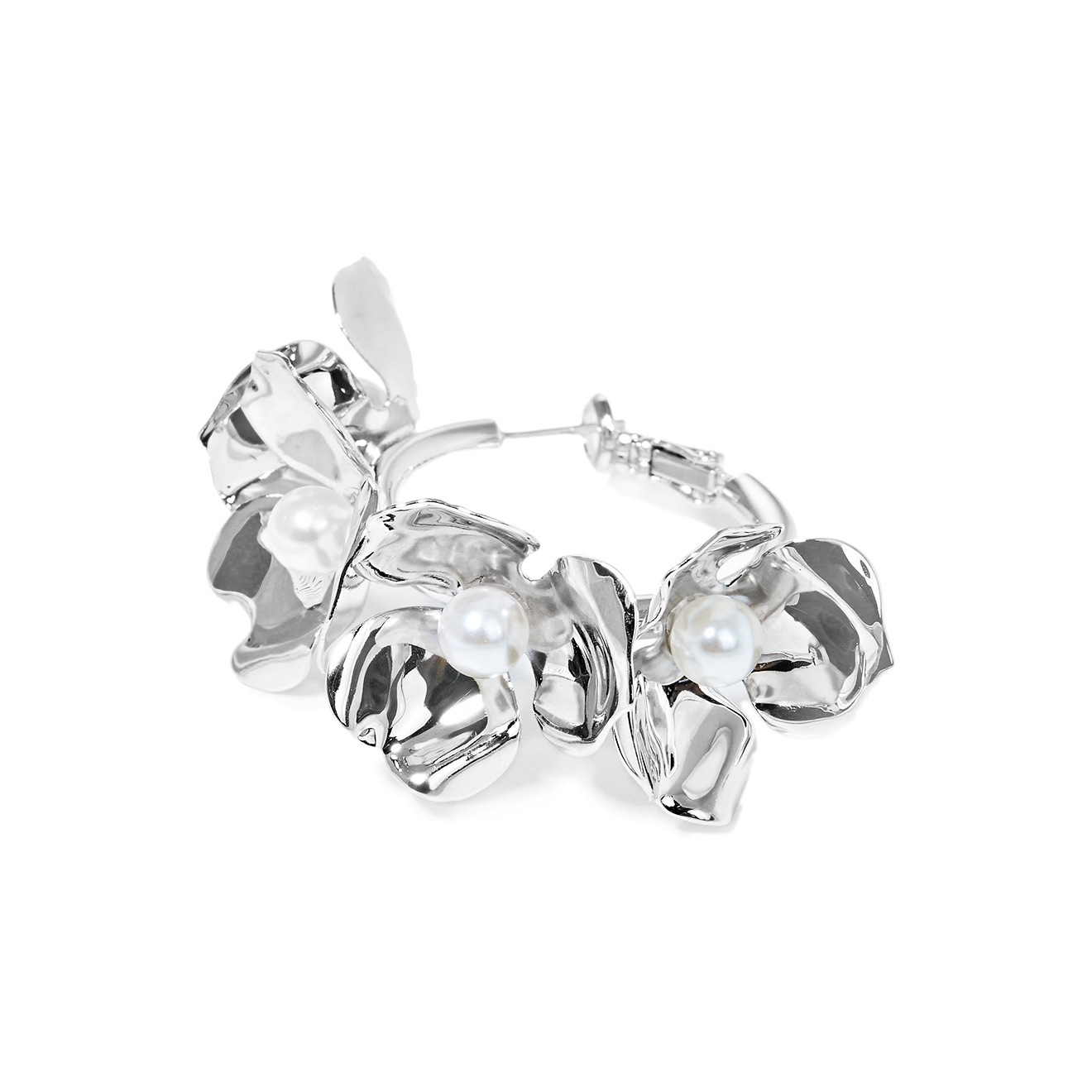 ring earrings with buds