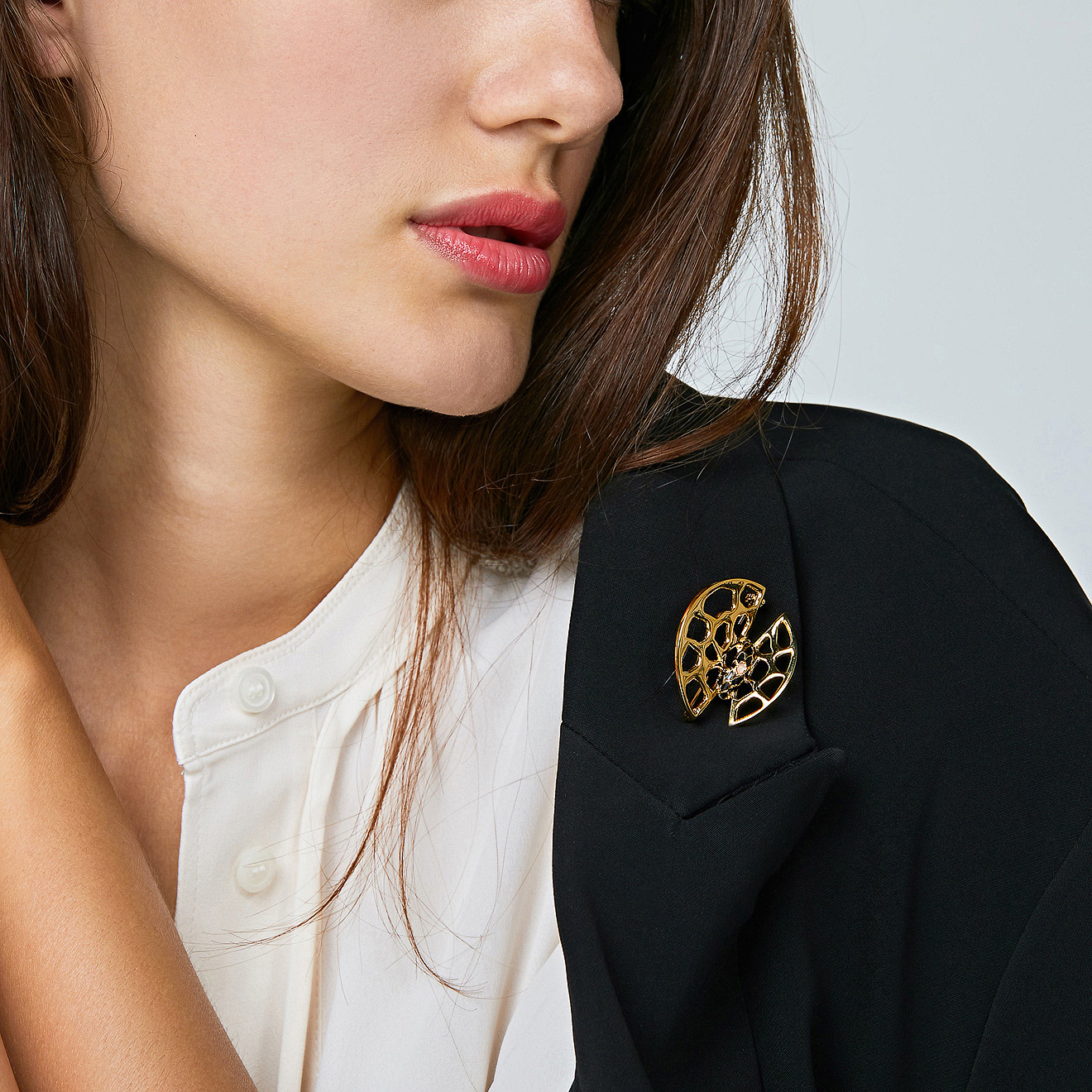 Eurydice brass brooch, from the Opera collection