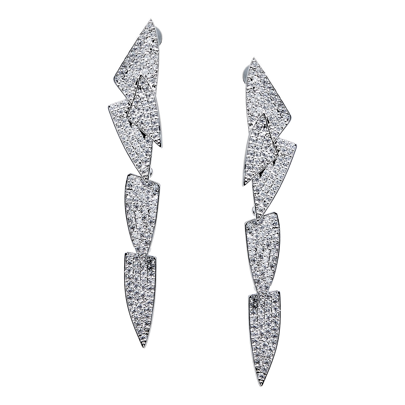 curlearrings with crystals