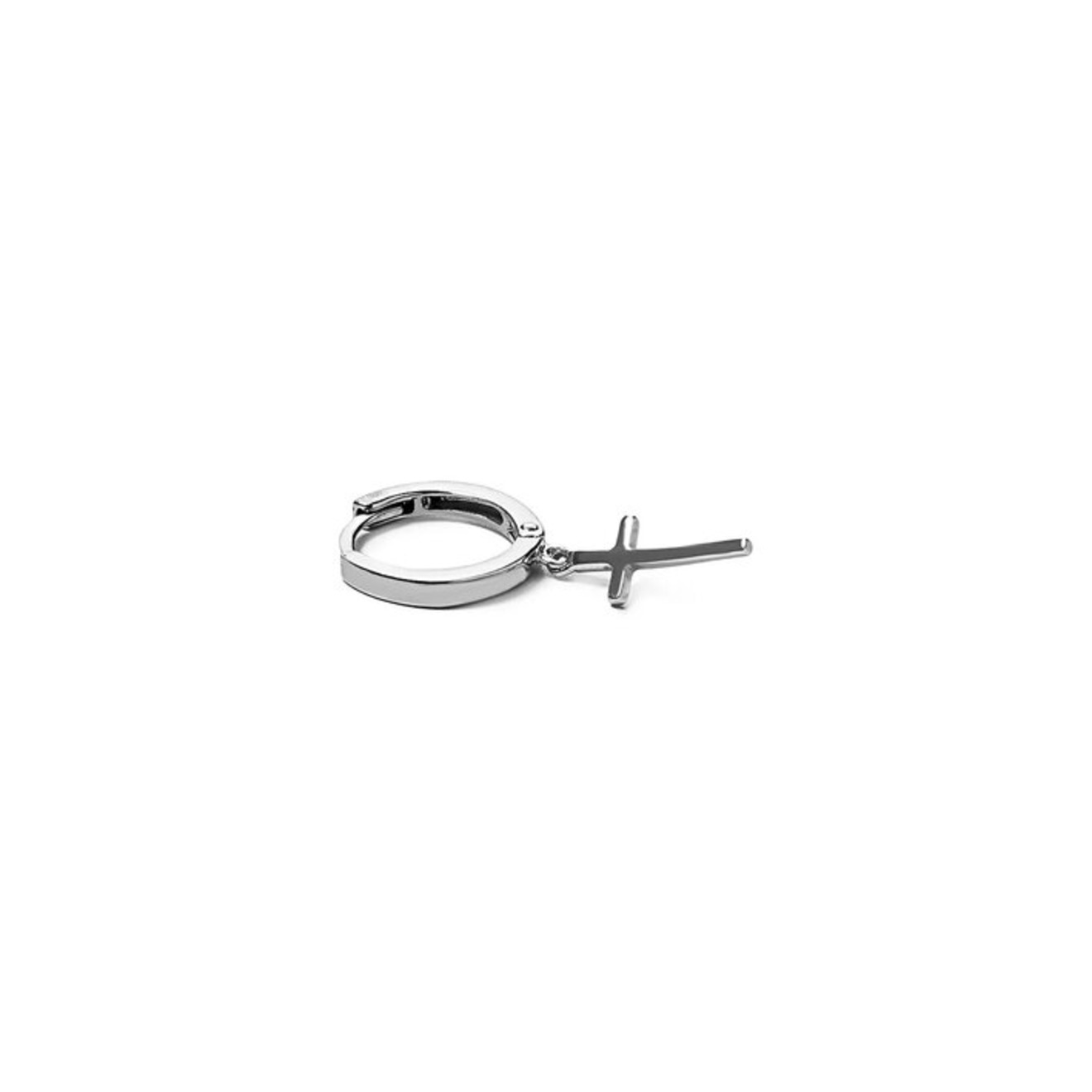 Серьги из серебра с подвесками-крестами