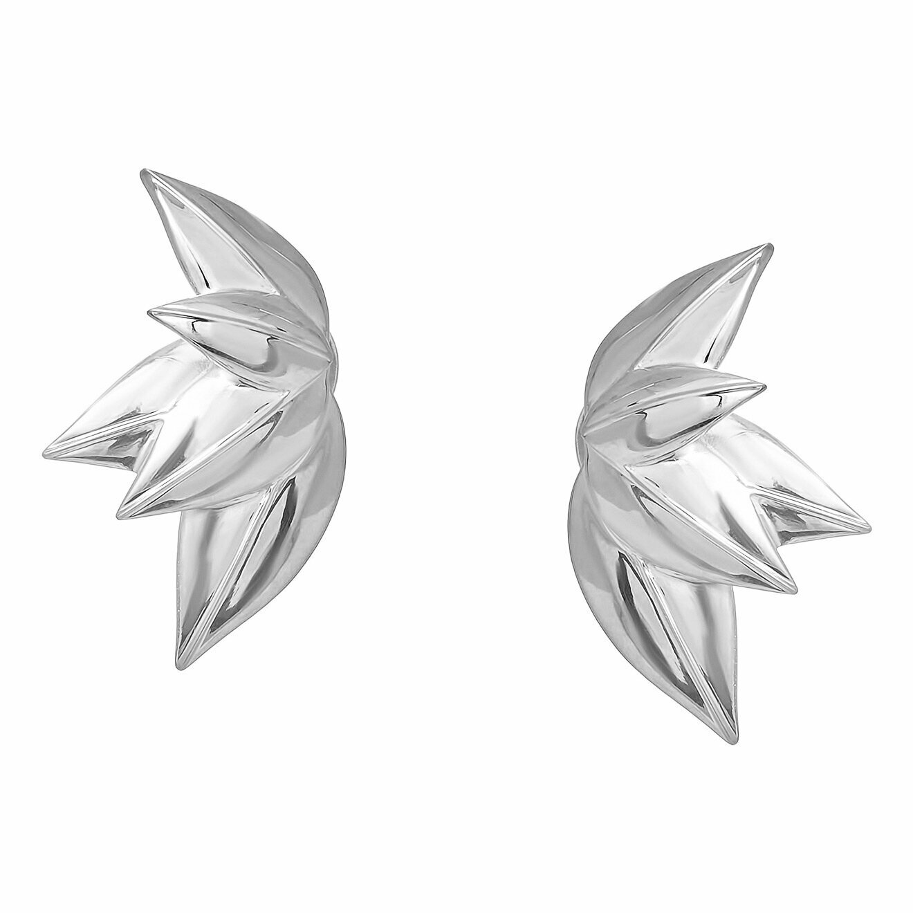 Пусеты 5 Leaves из серебра