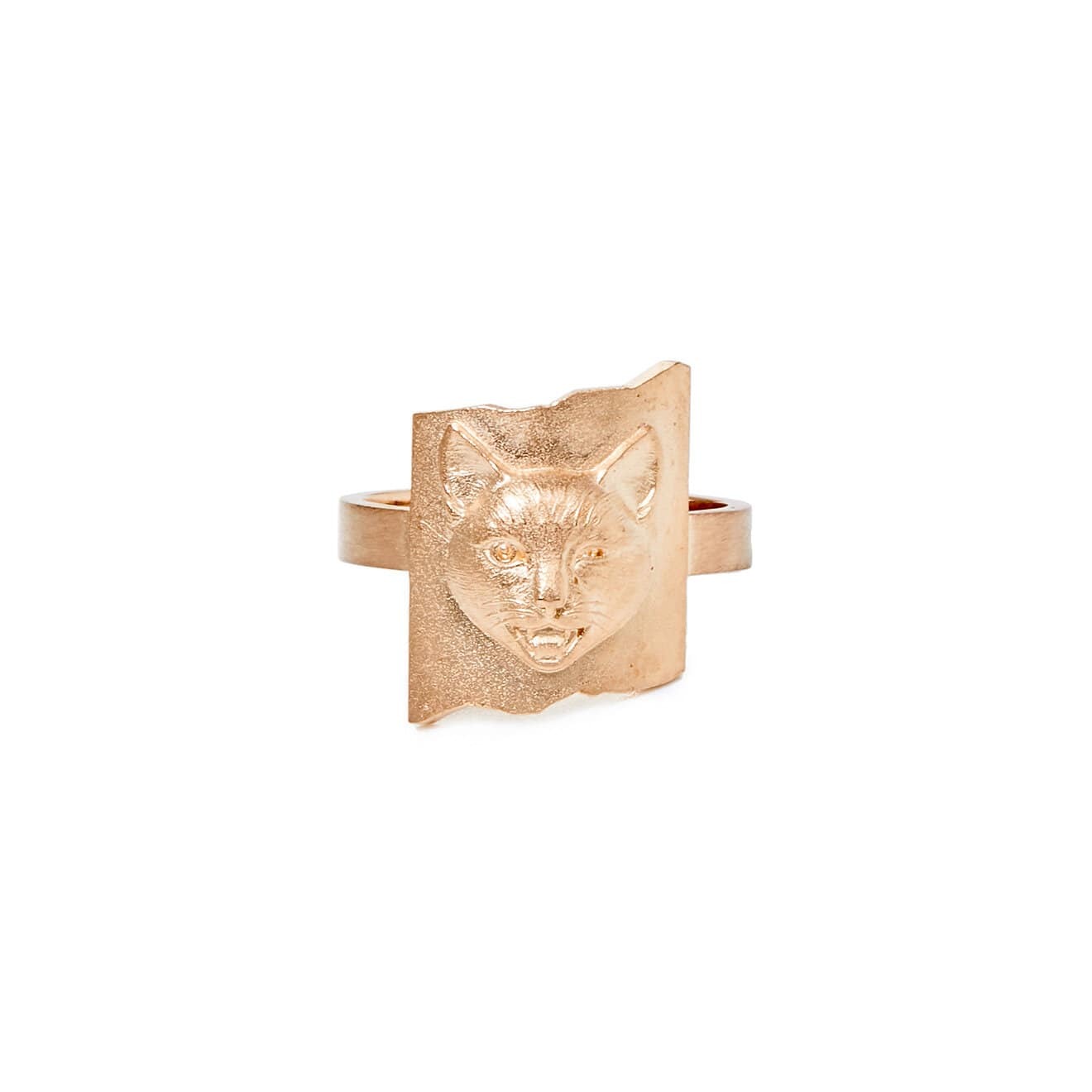 Dusty Rose Перстень из розового золота Cat