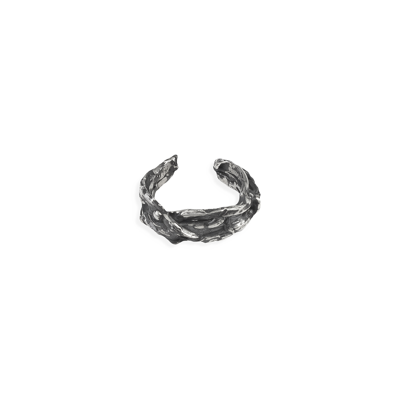 Textured NOX cuff made of silver