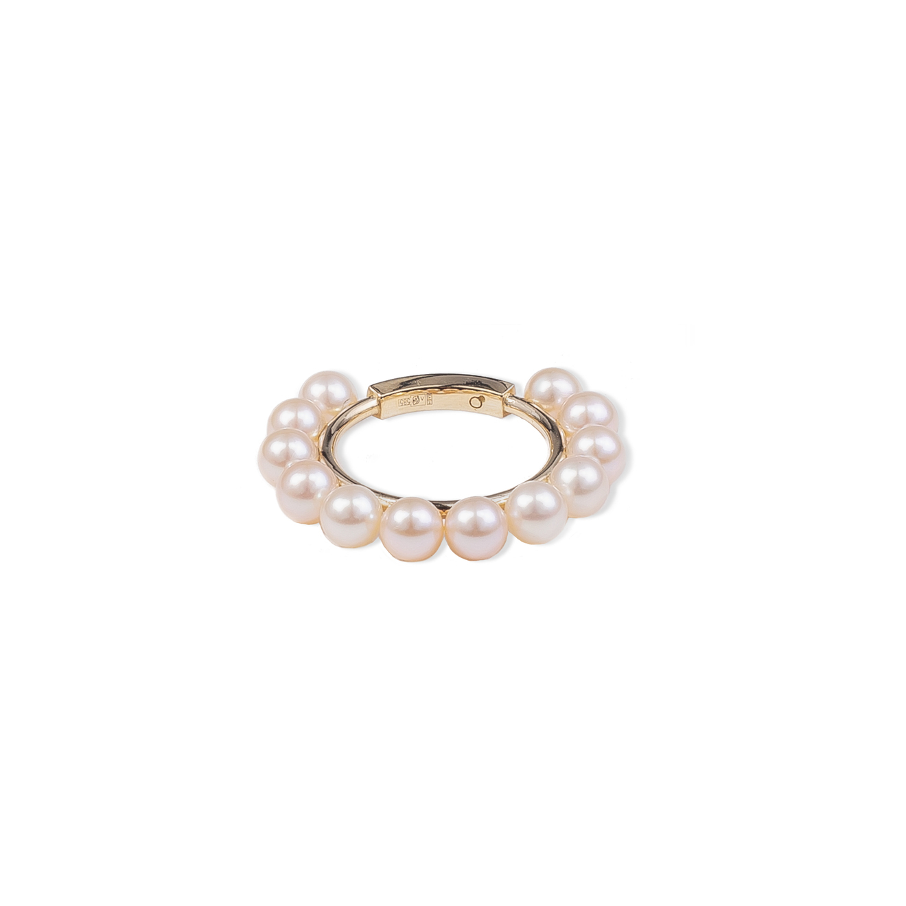 Кольцо из золота с жемчугом