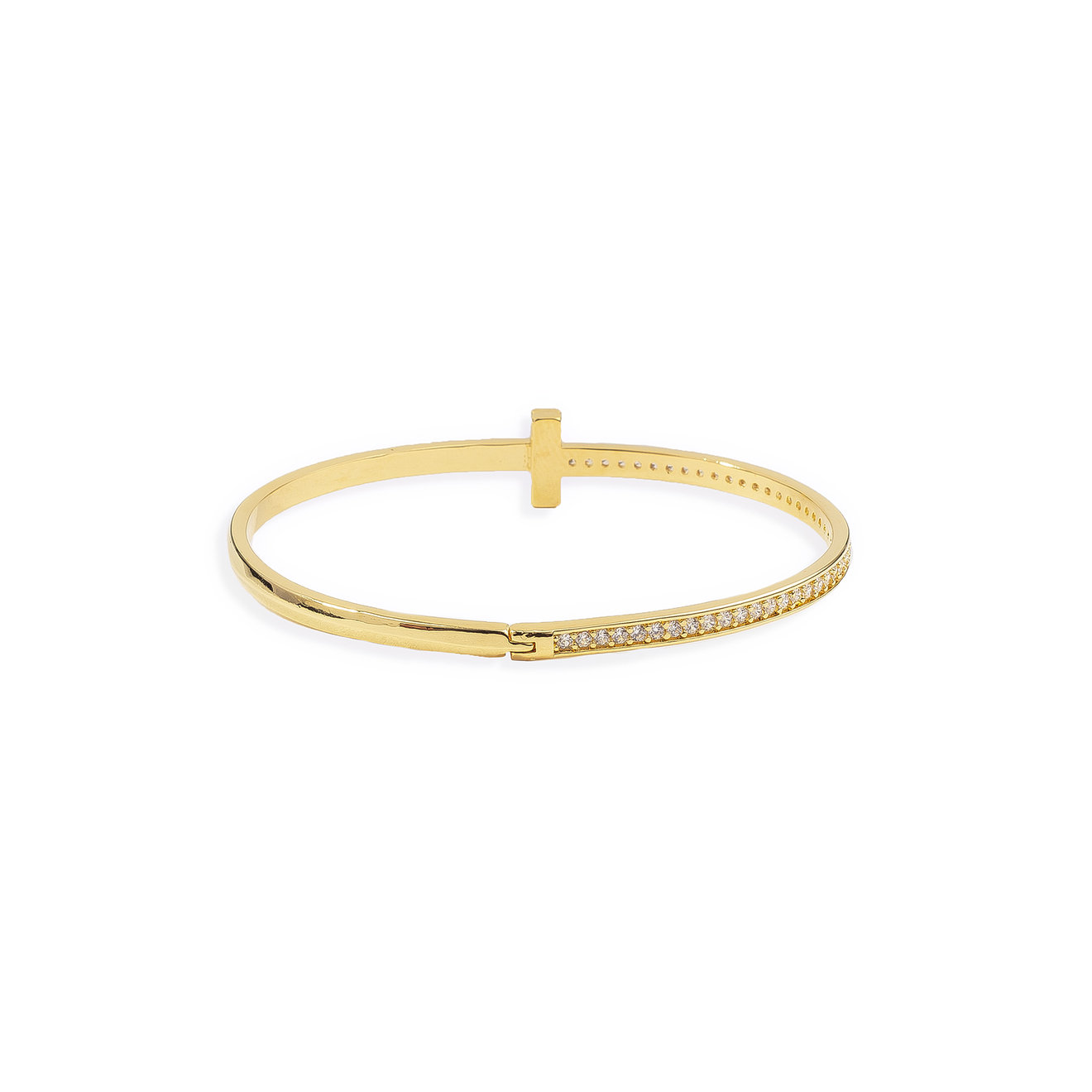 hard bracelet with crystals