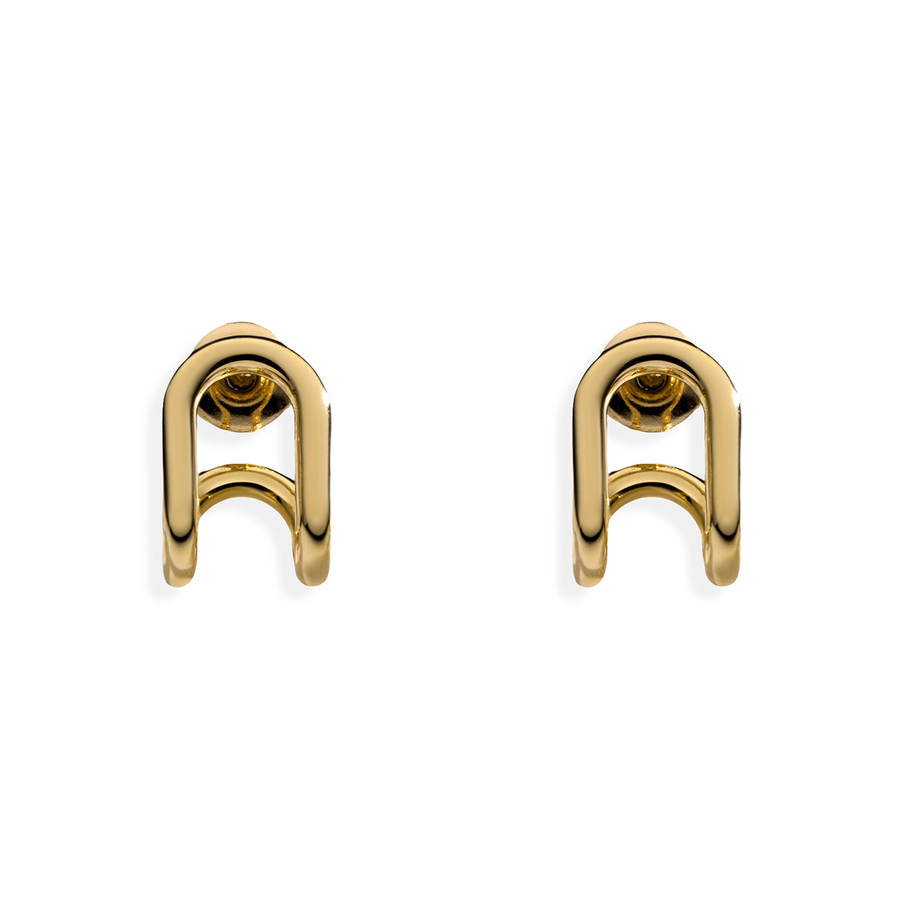 Gold-plated Earrings Sin/Cos Clips