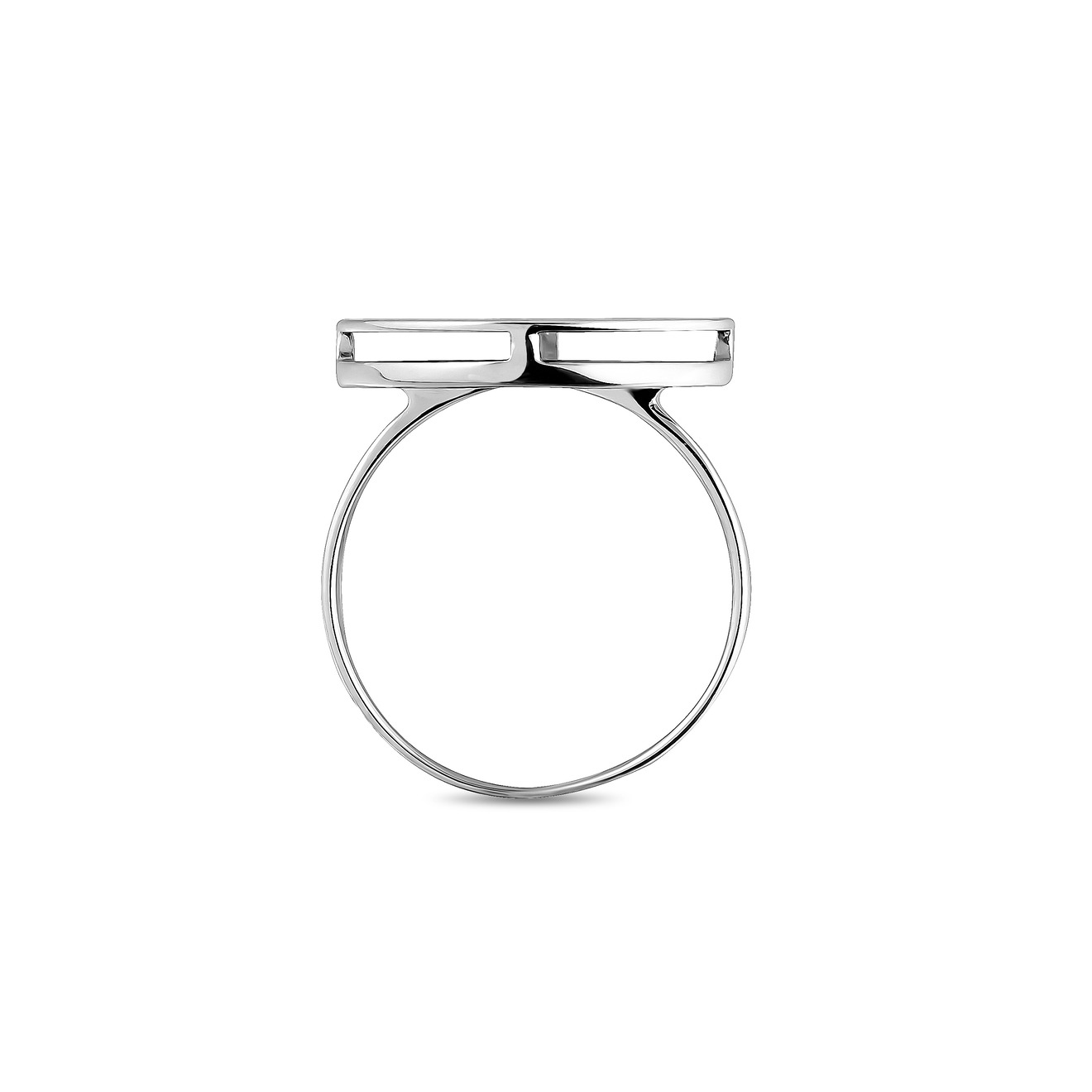 Silver ring with leopard pattern