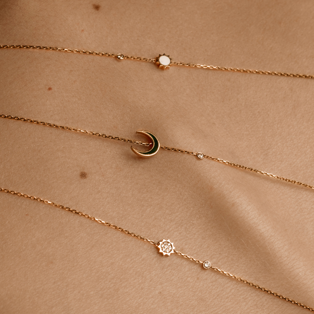 Astro Diamonds star Gold Diamond Bracelet