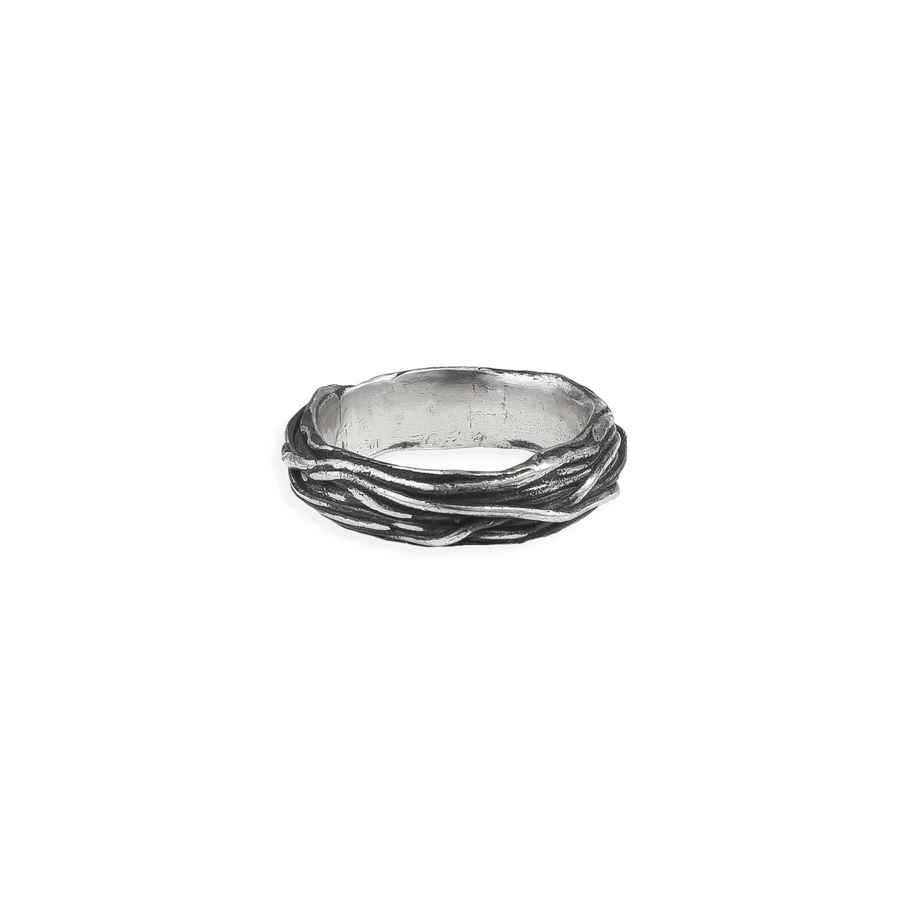 PHOSPHOR Фактурное кольцо из серебра CCS phosphor фактурная печатка nox из серебра