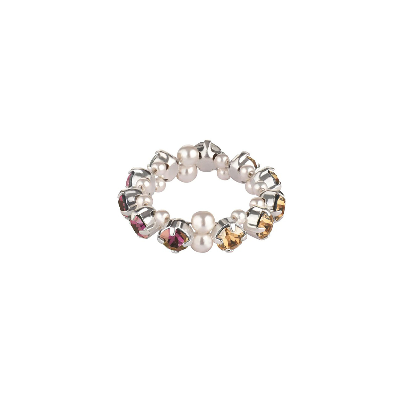 Кольцо с жемчугом и кристаллами Swarovski Venus Libra