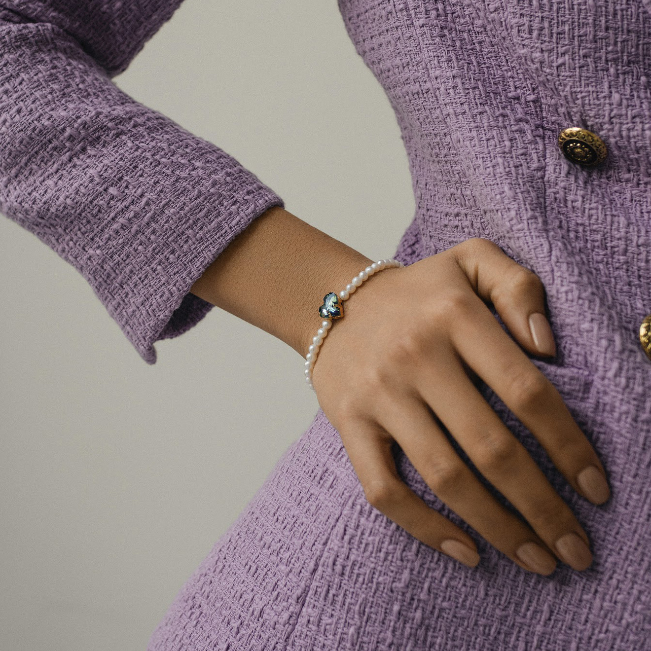 Phenomenal Studio Браслет из жемчуга Love Bracelet с кристаллом-сердцем браслет phenomenal studio violet