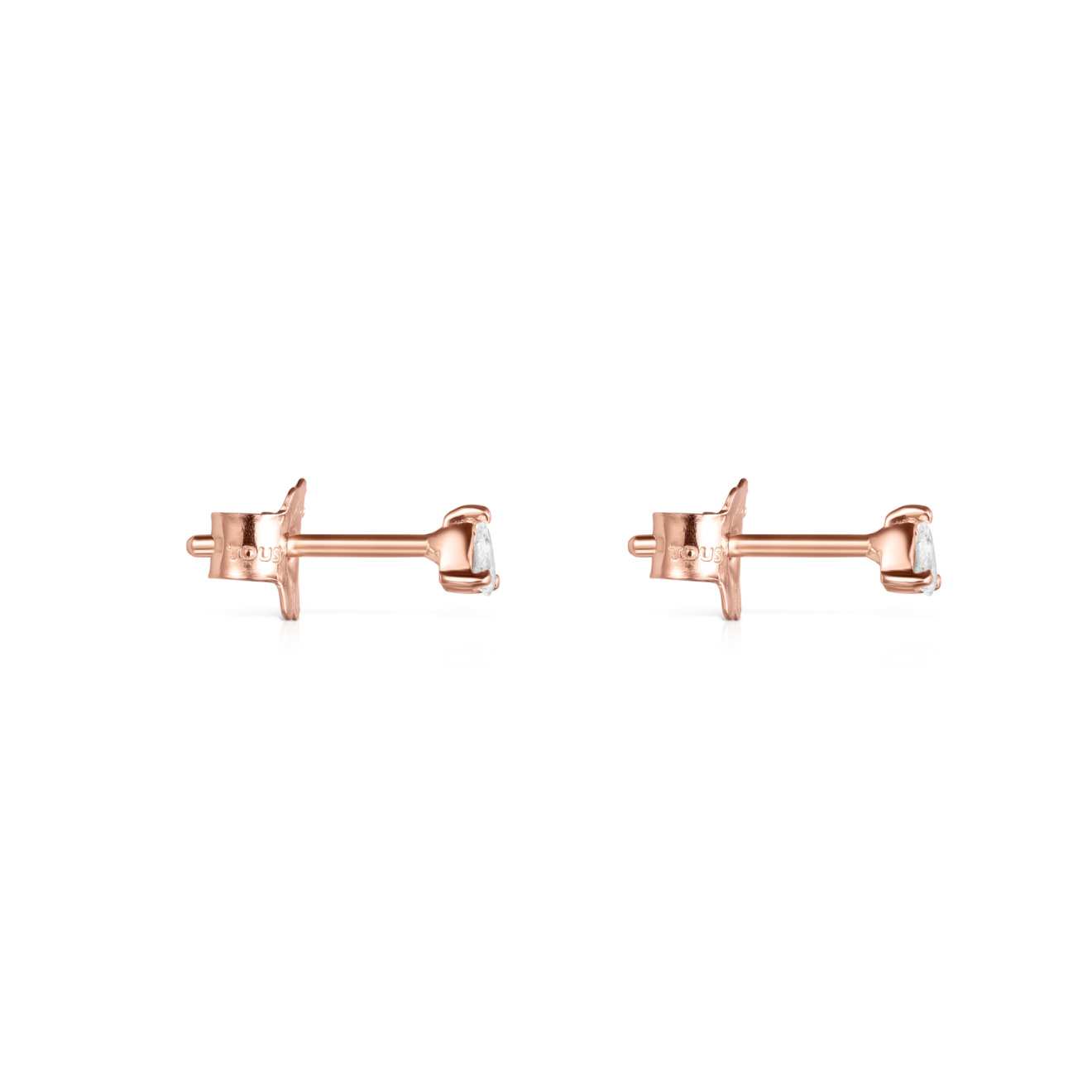 Серьги Light из розового золота с бриллиантом