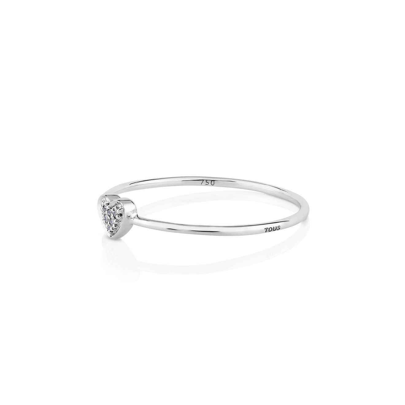 Puppies ring in white gold with diamonds