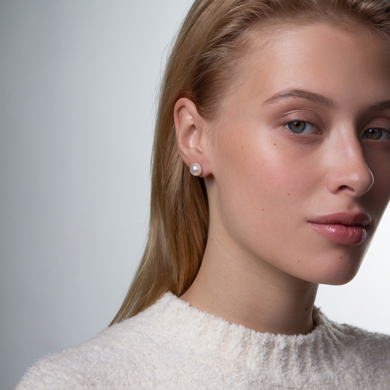 Pearls earrings in yellow gold with pearls