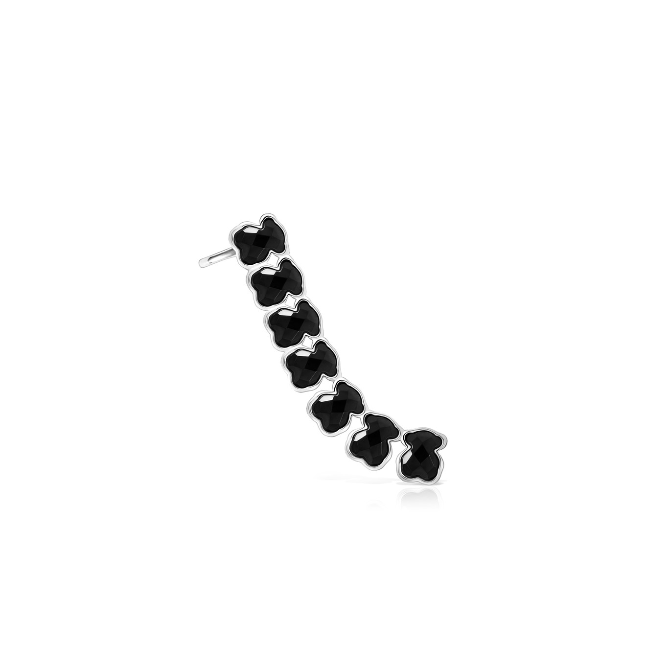 Моносерьга Mini Onix из серебра с ониксом
