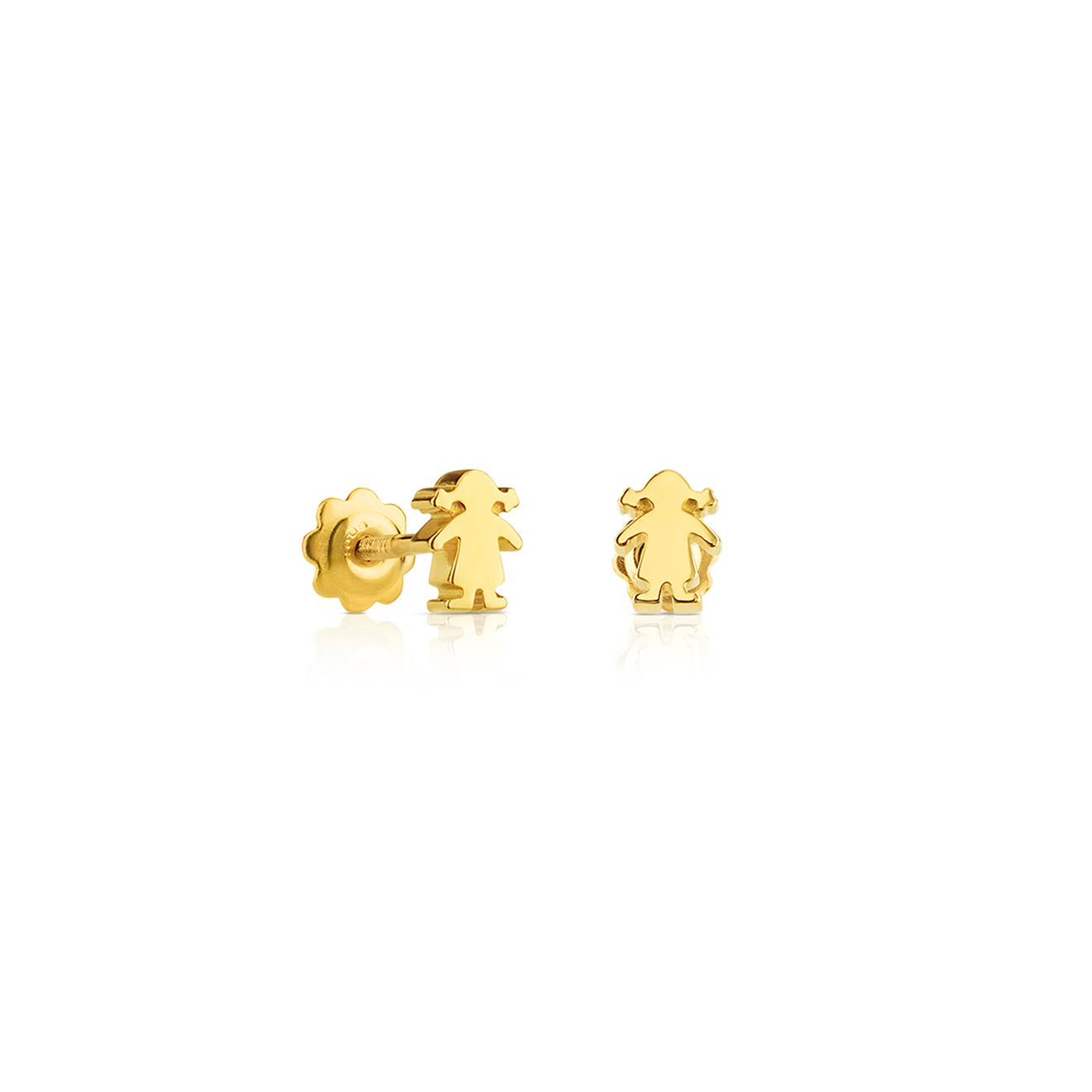 Серьги Basics из желтого золота