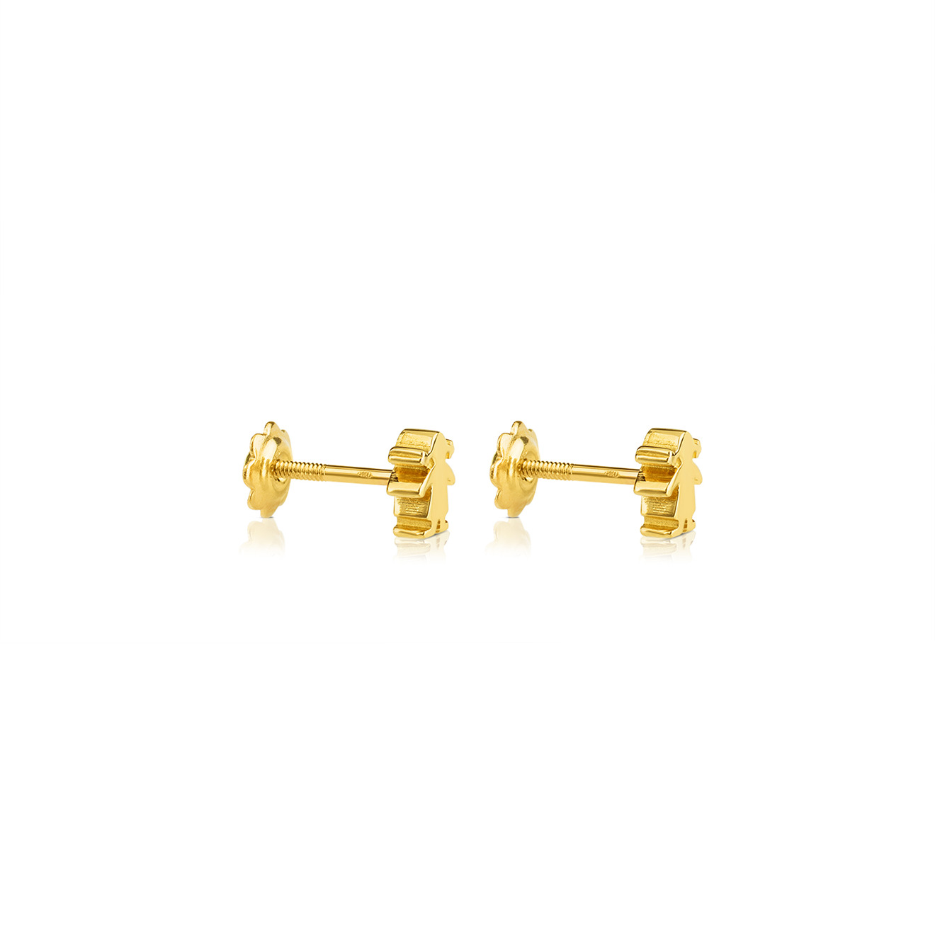 Серьги Basics из желтого золота