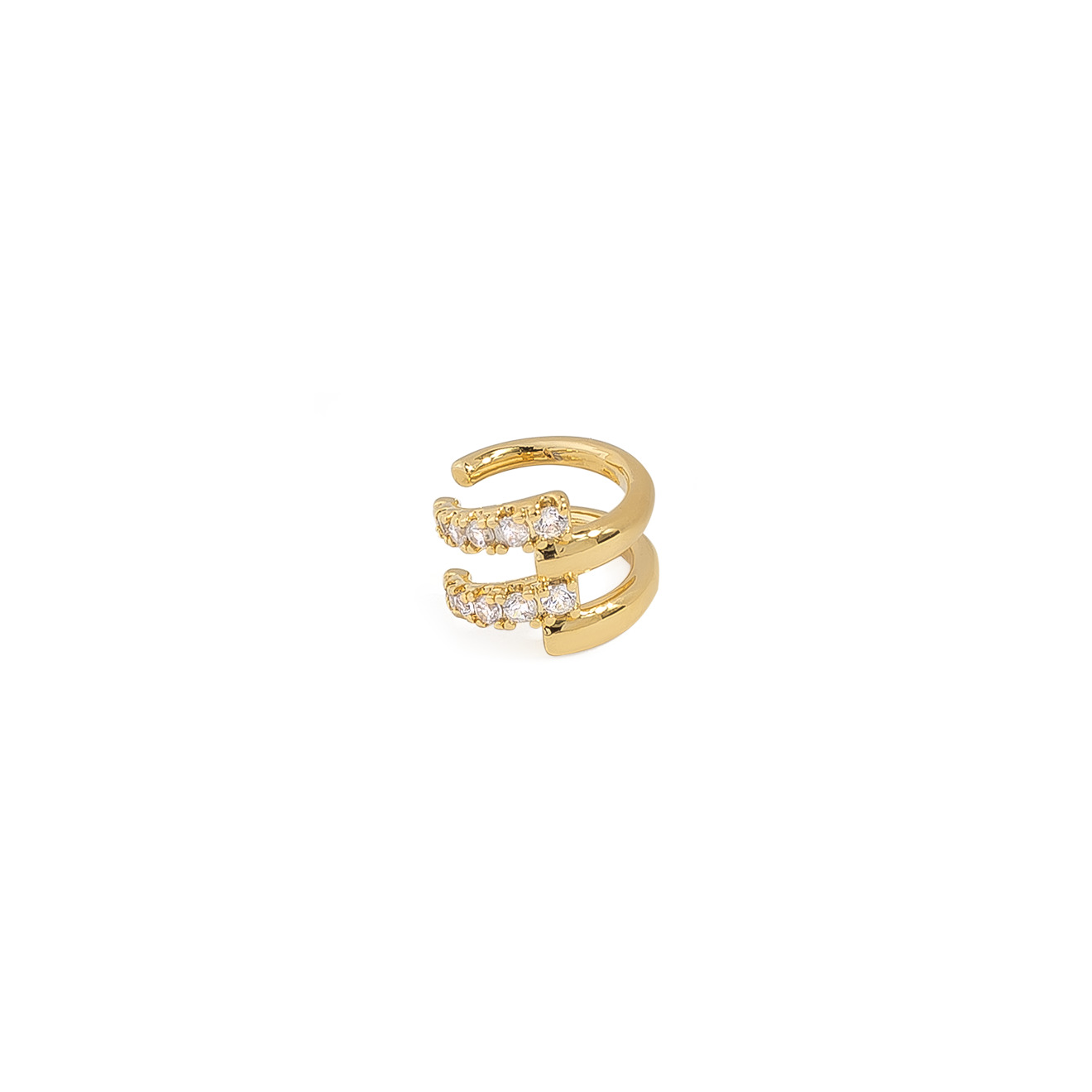 double cuff with crystals
