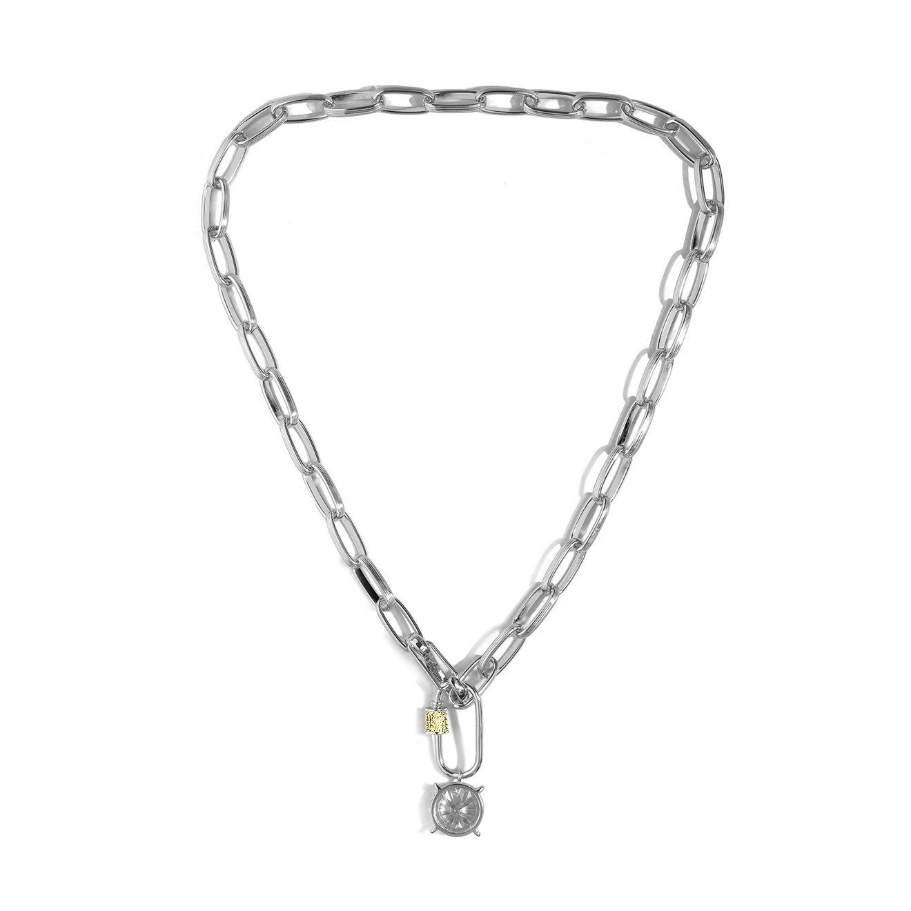 Chain Necklace with Crystal pendant