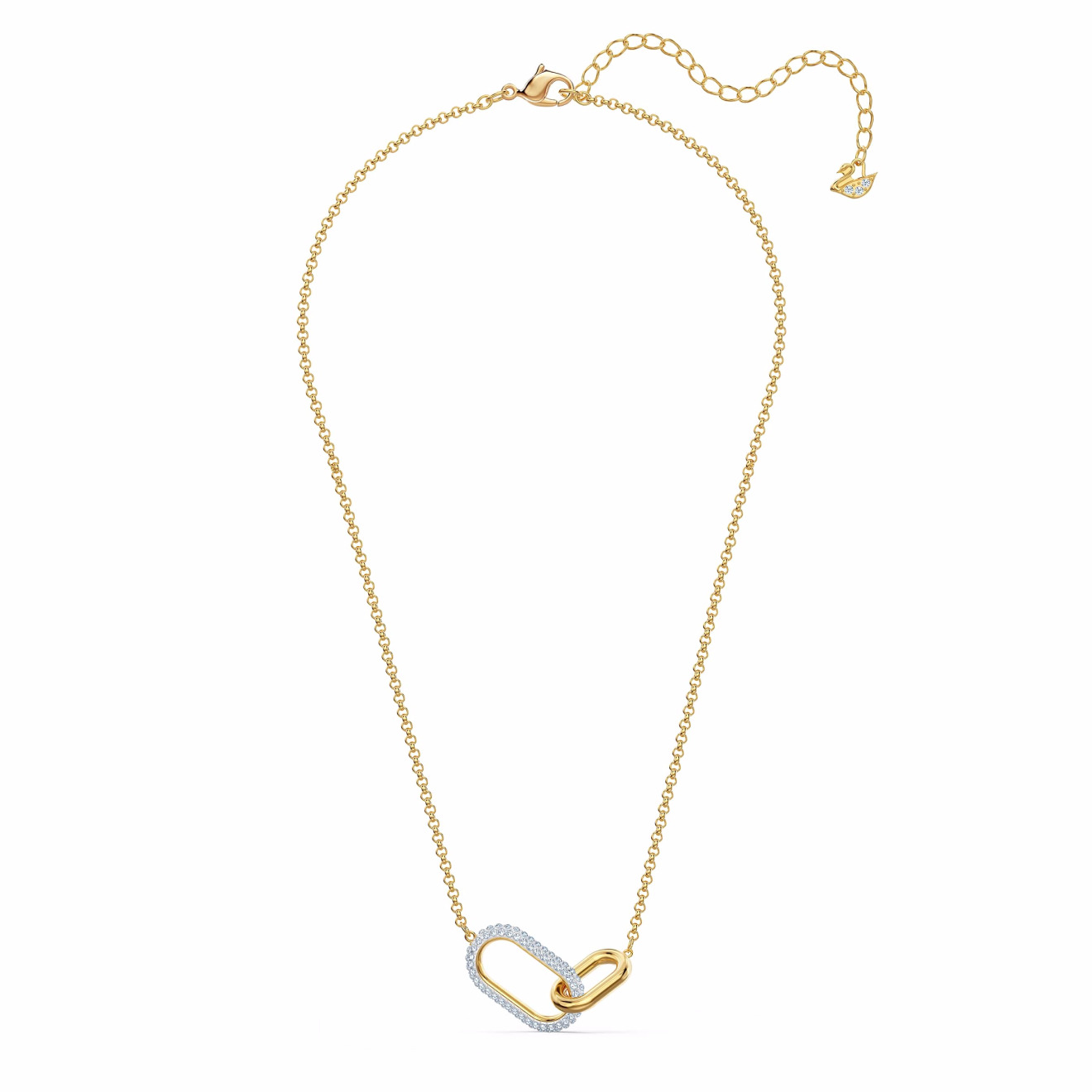 Gold-plated necklace with Time crystals