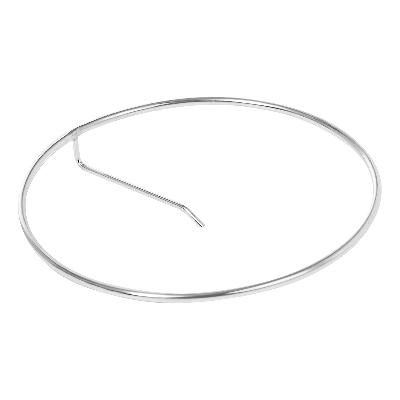 Серьги-круги из серебра