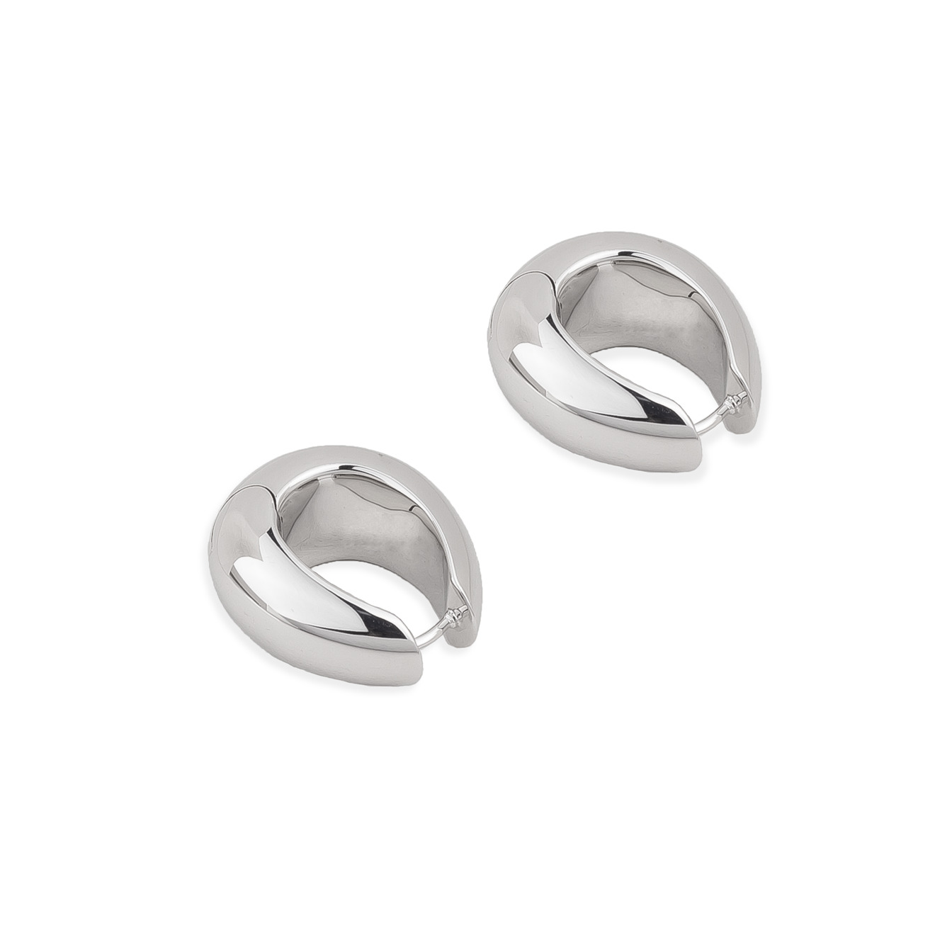Серебряные серьги Ice Hoop Large