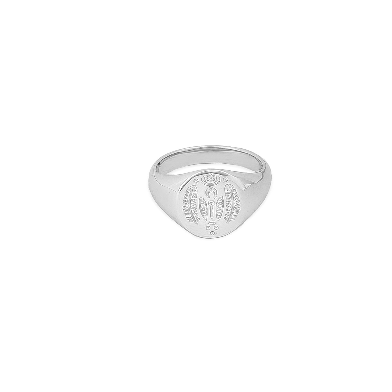 Silver signet ring