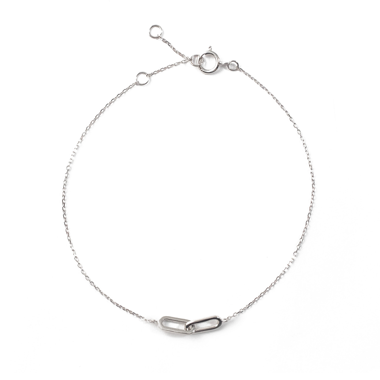 White Gold Chain Bracelet