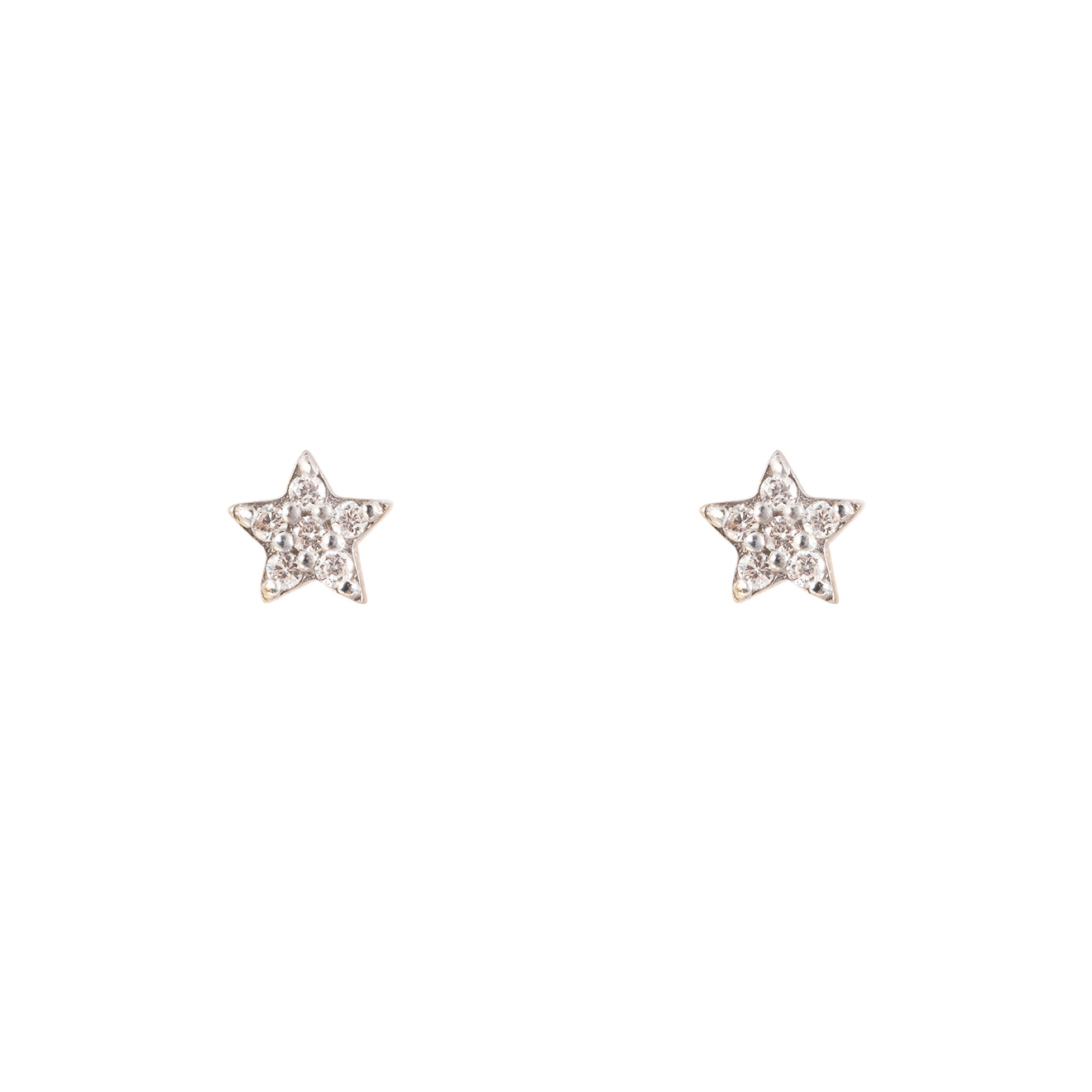 Poussettes-stars made of gold with diamonds