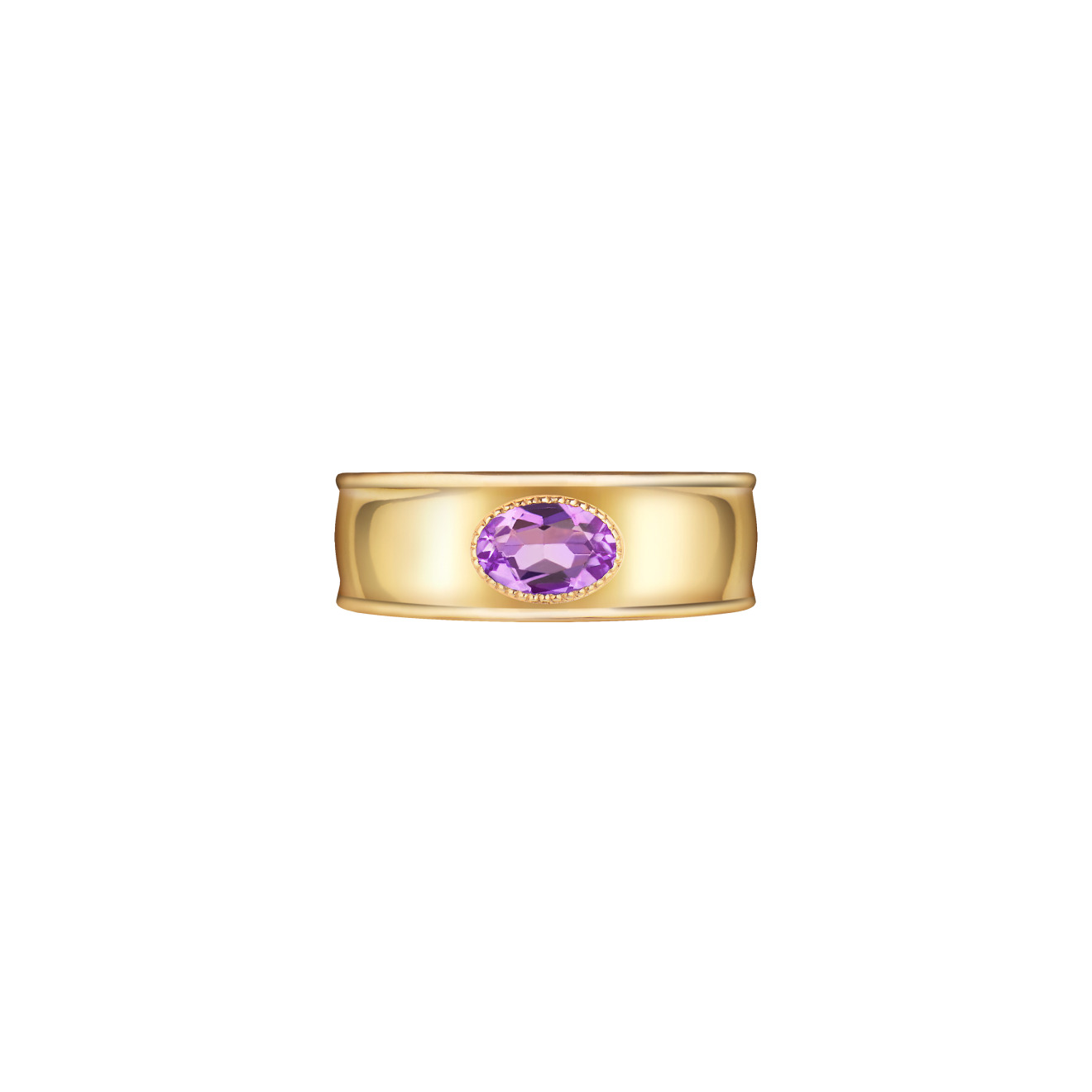 Moonka Позолоченное кольцо из серебра с аметистом moonka позолоченное кольцо из серебра с малахитом