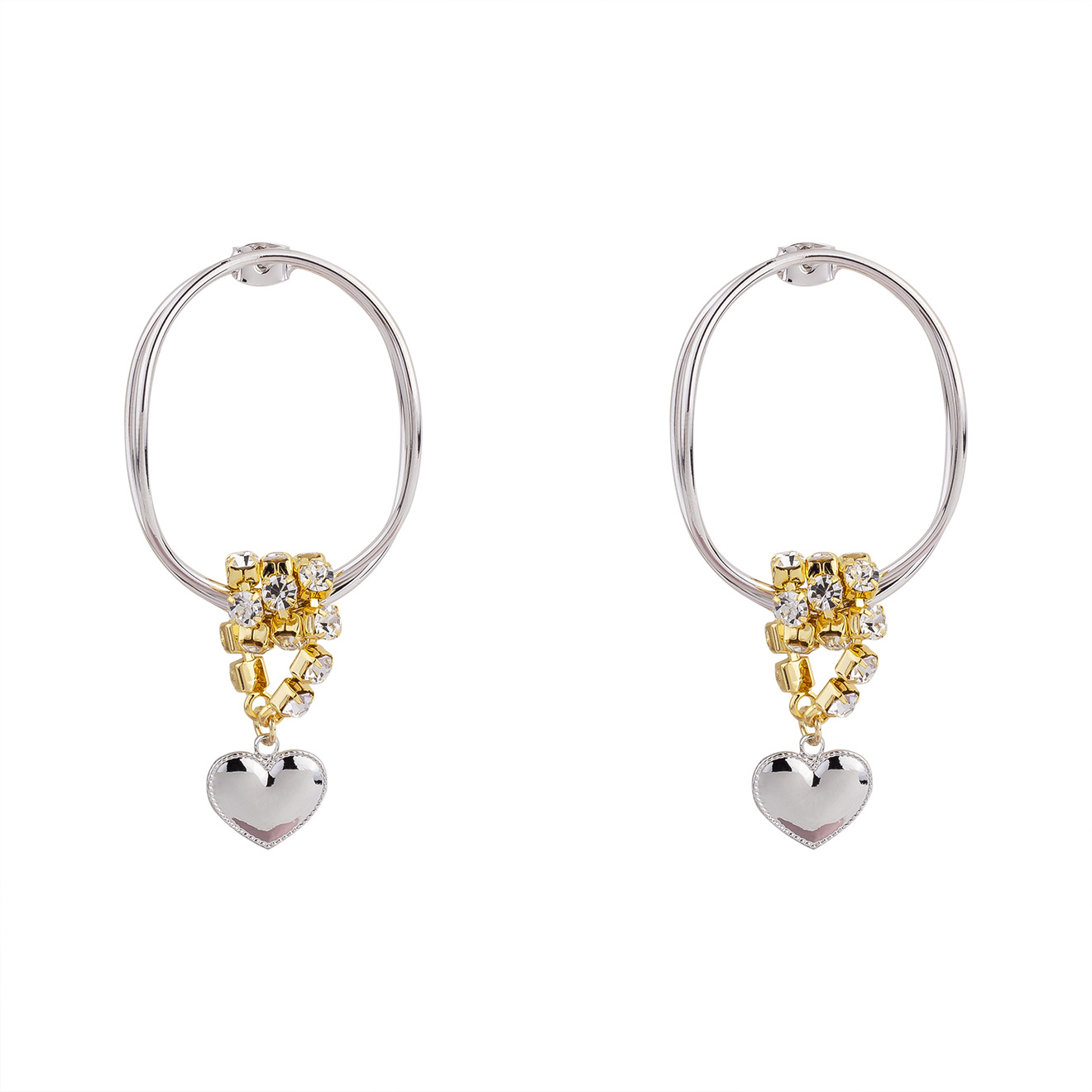 jackets with crystal pendants and a heart