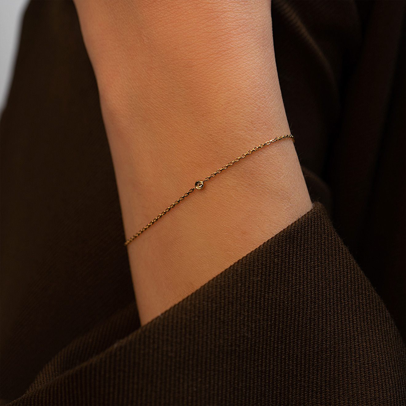 Astro Mono diamond gold bracelet