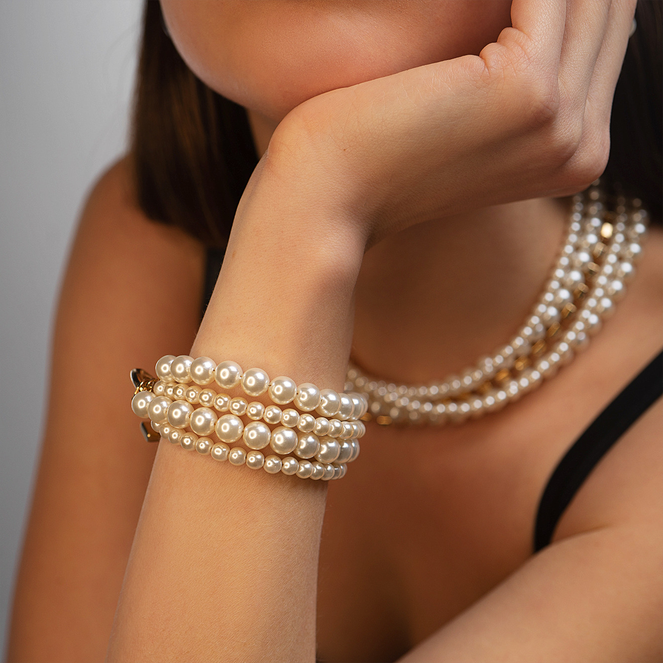 Multi-layered Pearl bracelet