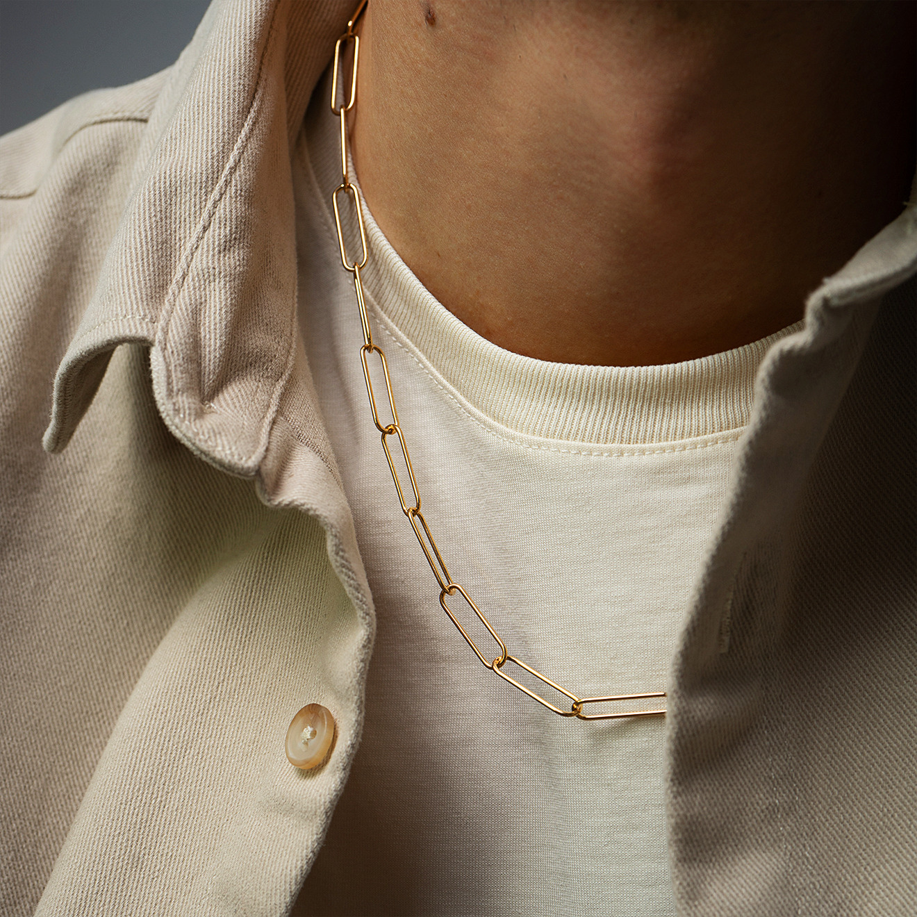 necklace-chain with thin long links
